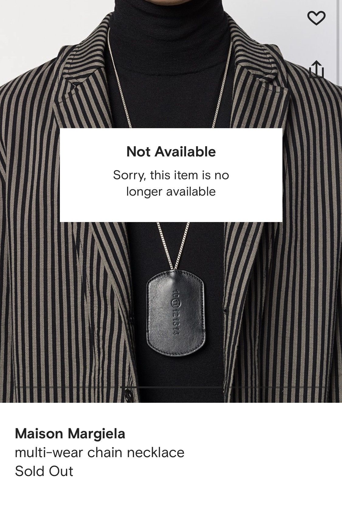 Maison Margiela NWT RRP 515$ Maison Margiela Silver & Leather Key Necklace Size ONE SIZE - 10 Thumbnail