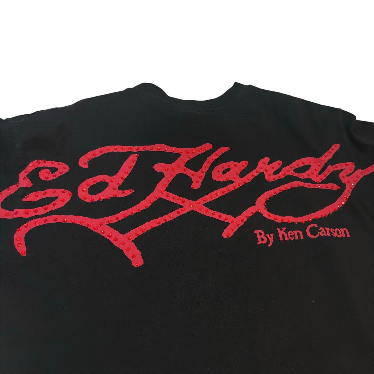 Complex × Ed Hardy × Ken Carson Ed Hardy by Ken Carson Axe Skull Rhinestone T-Shirt Size US L / EU 52-54 / 3 - 3 Thumbnail