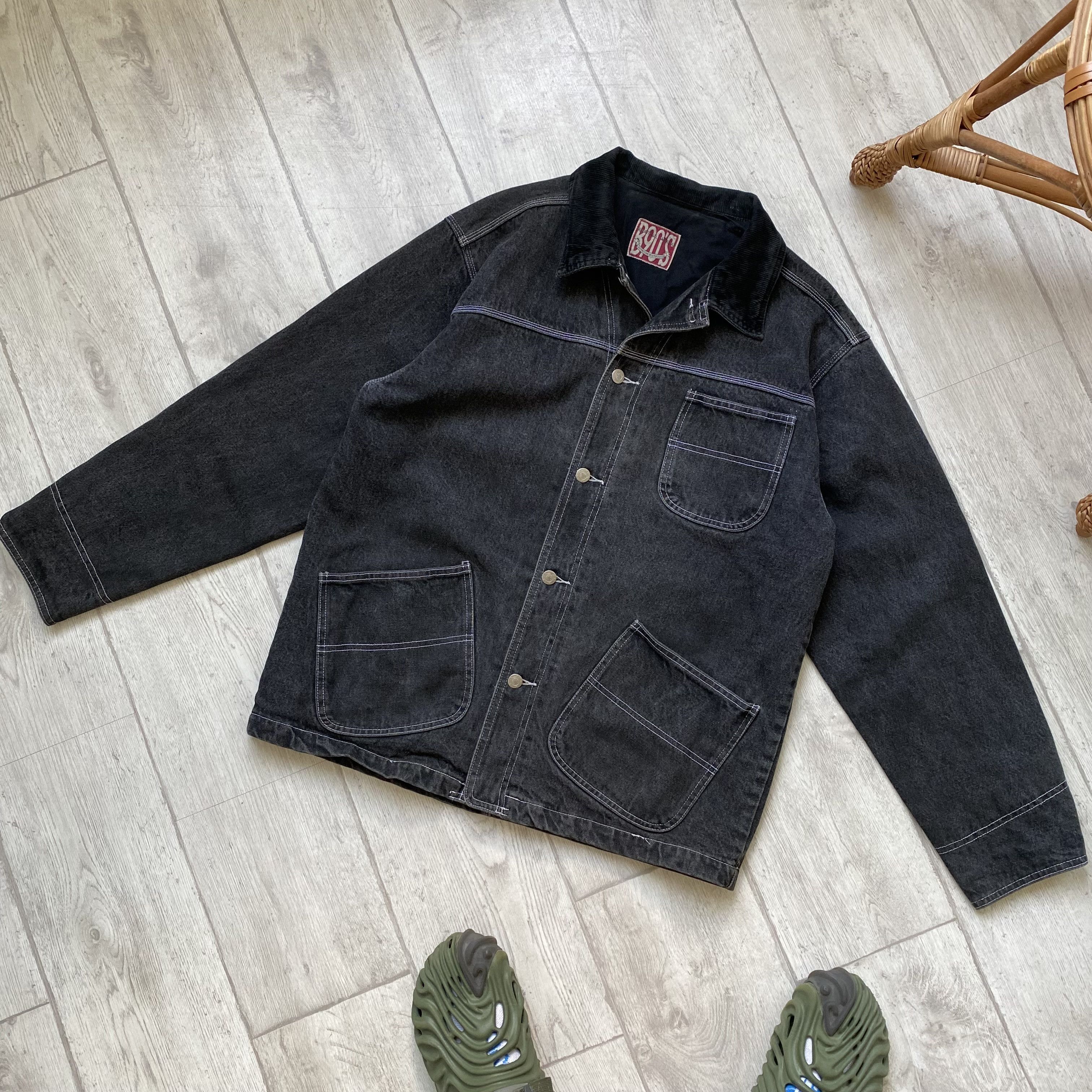 Carhartt Vintage 90s Work Denim Chore jacket Carhartt style Size US M / EU 48-50 / 2 - 9 Thumbnail
