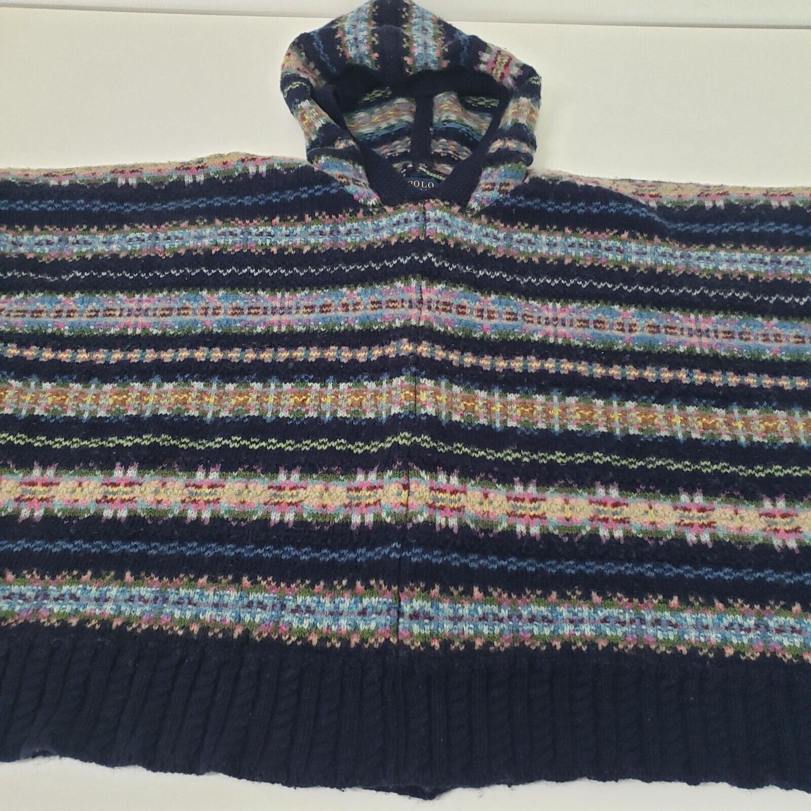 Polo Ralph Lauren Polo Ralph Lauren Fair Isle Hooded Poncho Womens Size S/M Size M / US 6-8 / IT 42-44 - 3 Thumbnail