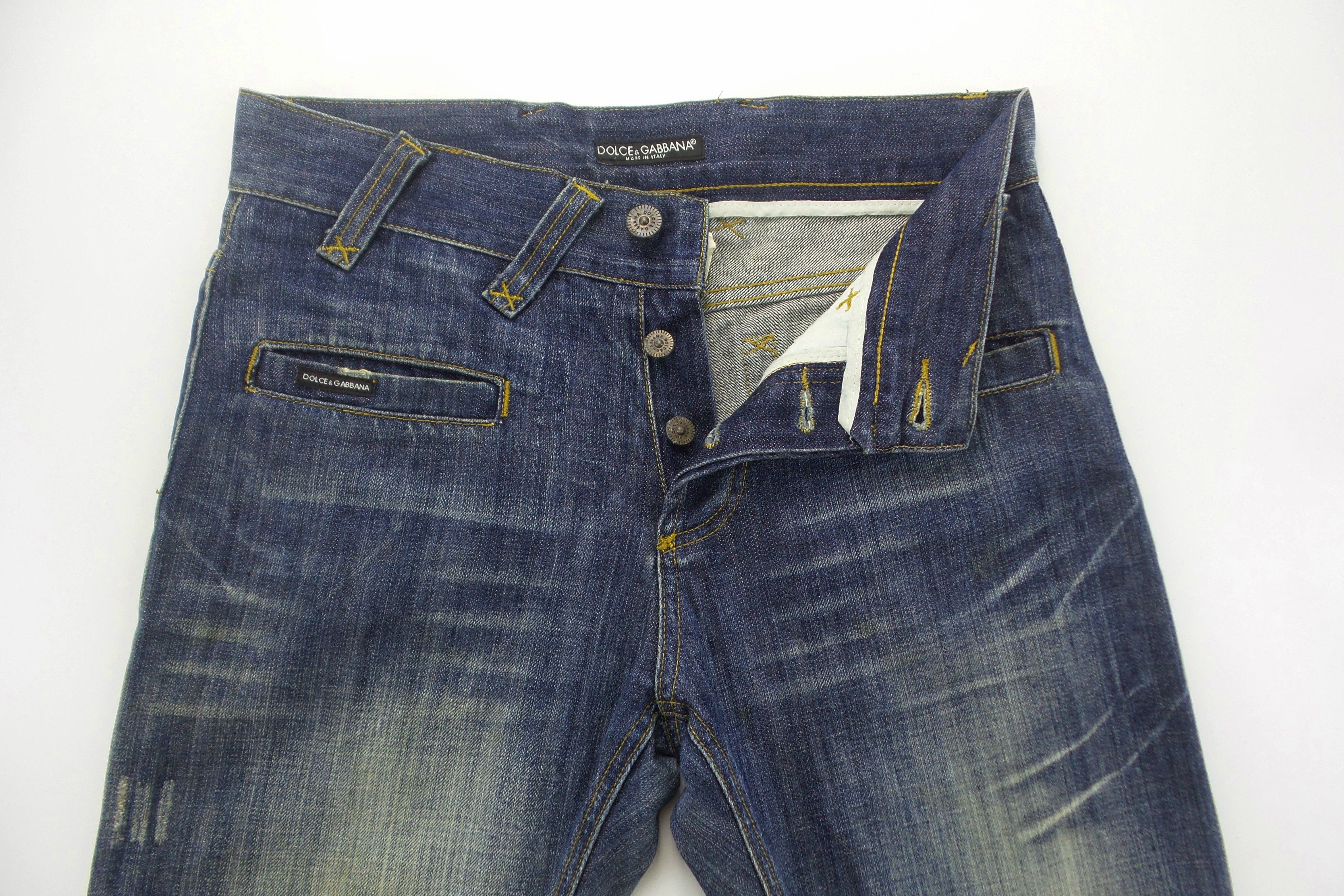 Dolce & Gabbana Dolce & Gabbana Button Fly Stonewashed Jeans W31xL40 Size US 31 - 2 Thumbnail