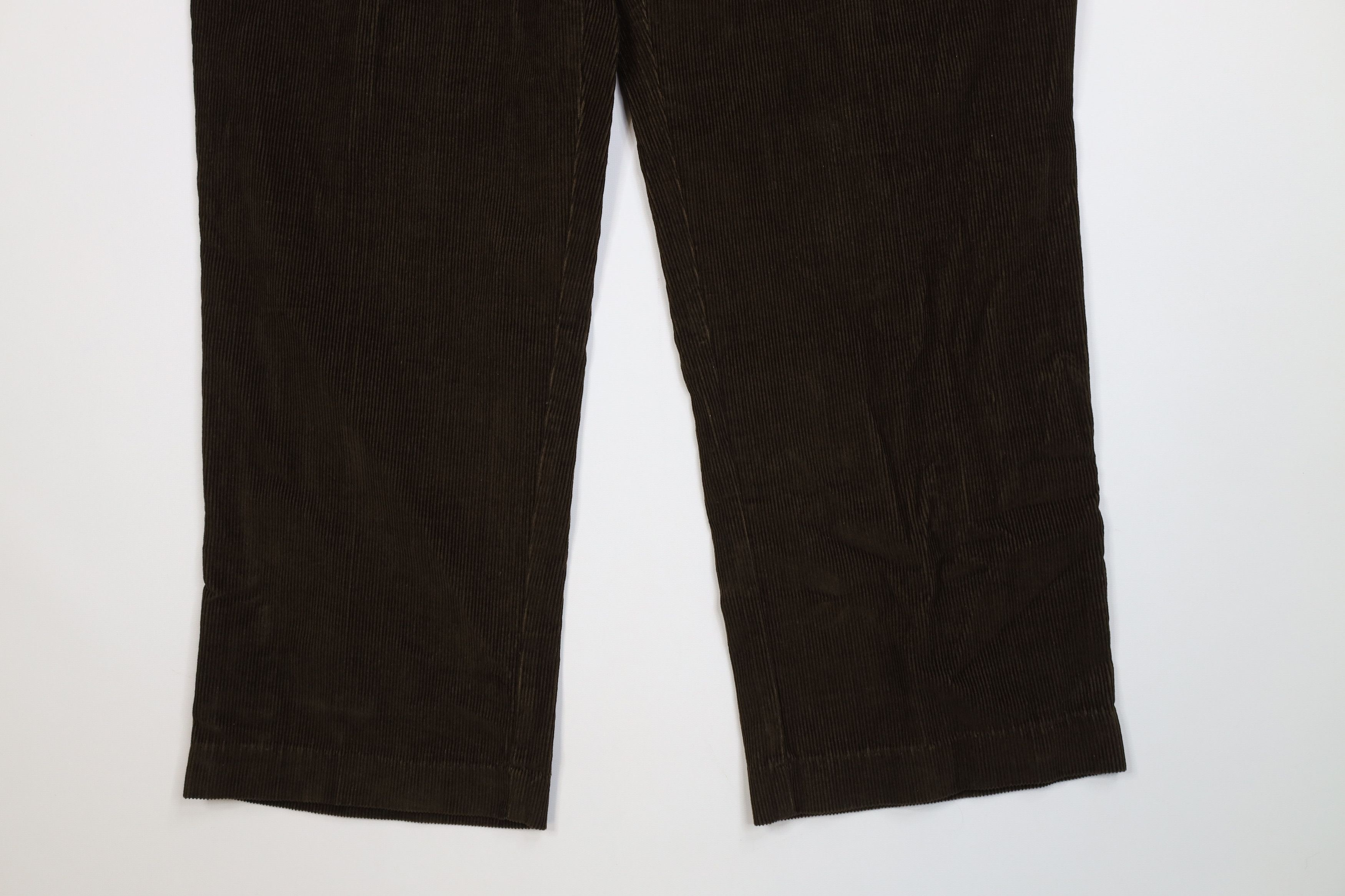 Vintage Vintage 90s Streetwear Pleated Wide Leg Corduroy Chino Pants Size US 36 / EU 52 - 4 Thumbnail
