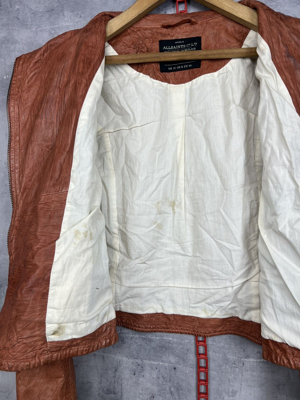 Allsaints All Saints Spitalfields Jacks Place Leather Jacket WMNS US8 Size M / US 6-8 / IT 42-44 - 12 Thumbnail