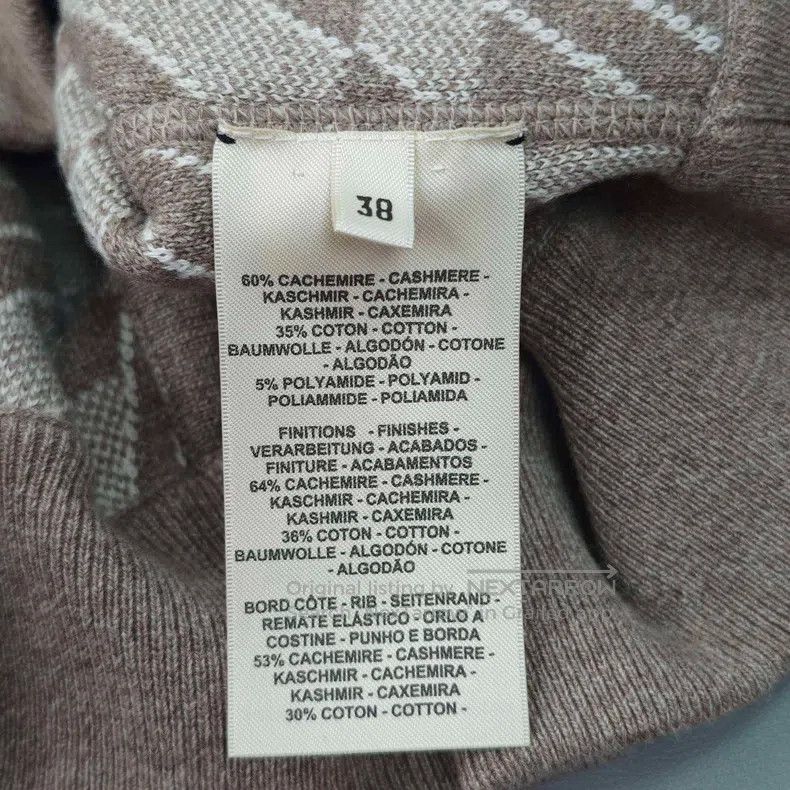 Hermes Hermes Oatmeal color double-sided shearling batwing sweate Size XS / US 0-2 / IT 36-38 - 6 Thumbnail