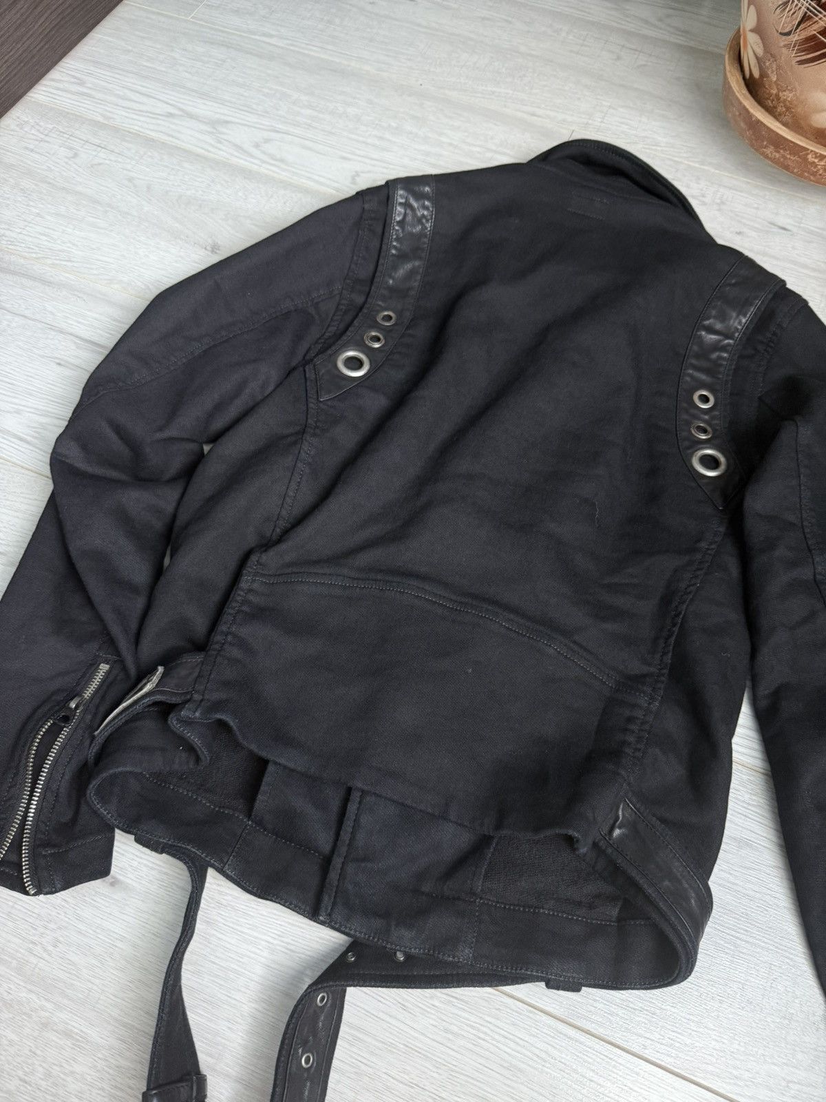 Diesel × Vintage Diesel Industry Moto Biker Jacket – Black with Leather Belt Size US M / EU 48-50 / 2 - 5 Thumbnail