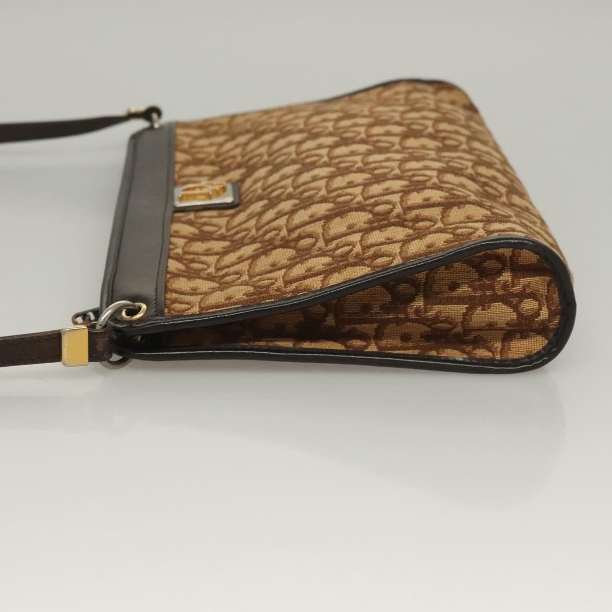 Dior DIOR Trotter Canvas Shoulder Bag Brown Gold Size ONE SIZE - 5 Thumbnail