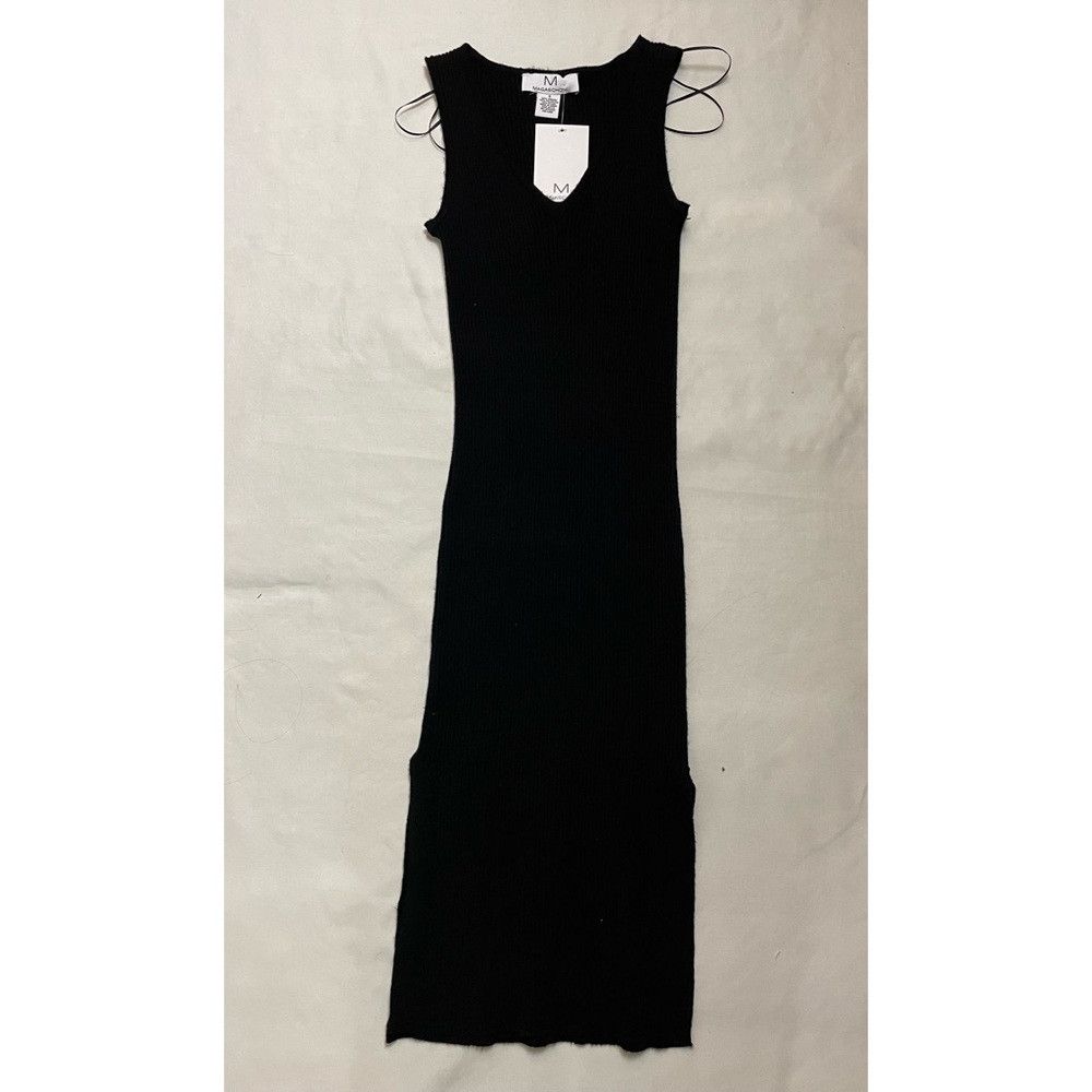 Magaschoni NWT New Magaschoni Sleeveless V-neck Ribbed Black Dress Siz Size S / US 4 / IT 40 - 8 Thumbnail