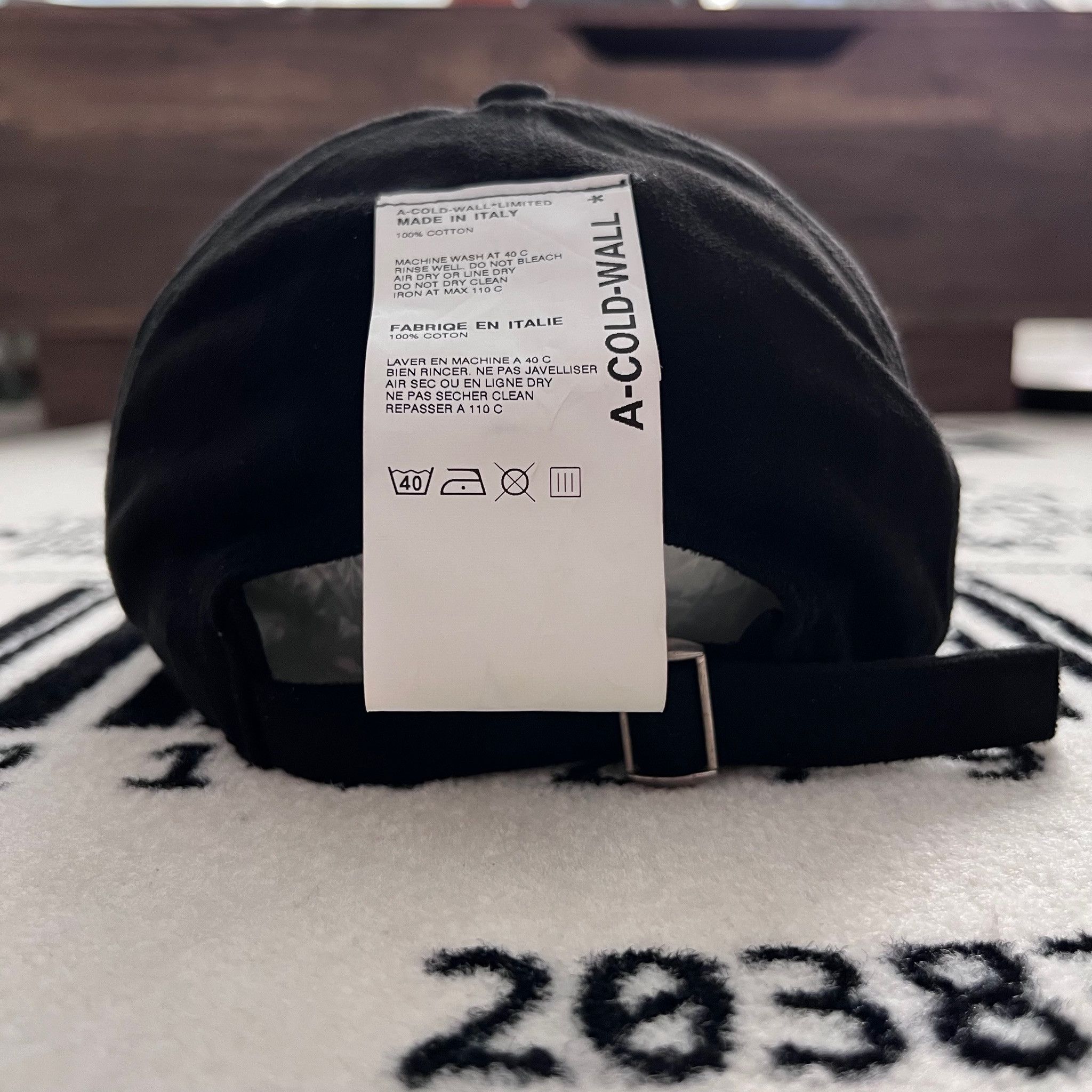 A-COLD-WALL* A-COLD-WALL* EMBROIDERED LOGO Back Label Tag SUEDE CAP Size ONE SIZE - 7 Thumbnail