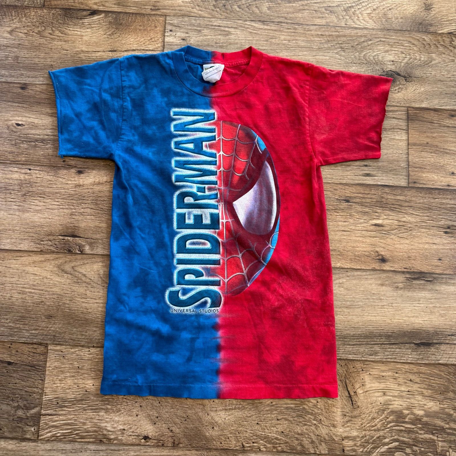 Universal Studios Vintage Spider-Man Universal Studios Tie-Dye T-Shirt Size US S / EU 44-46 / 1 - 1 Thumbnail