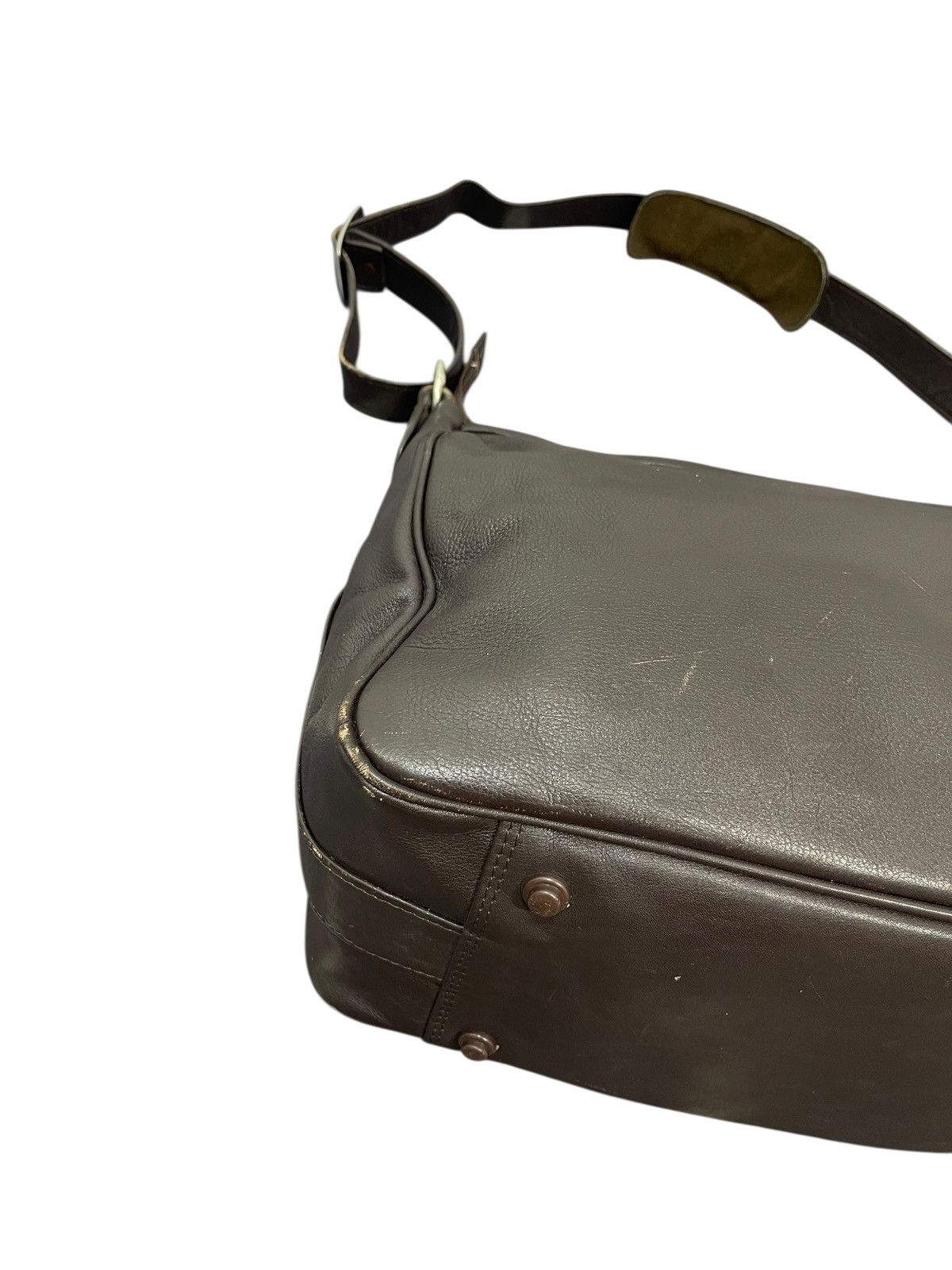 Genuine Leather Full Leather Vtg Unknown Travel Bag prada julius amiri 8🟩 Size ONE SIZE - 13 Thumbnail
