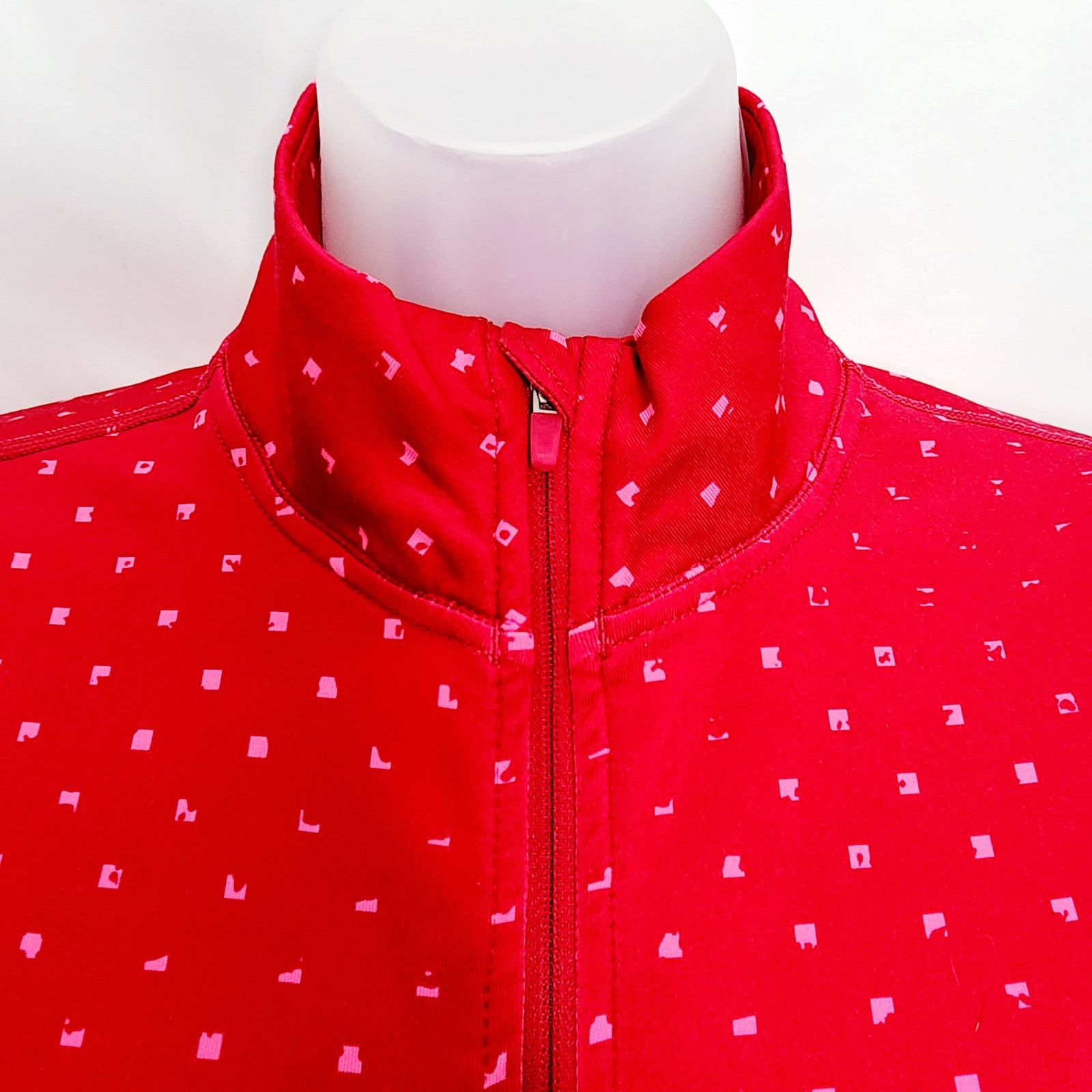 Nike Nike Pro Dri Fit Fuchsia Geometric Pullover Running Top Size M / US 6-8 / IT 42-44 - 8 Thumbnail