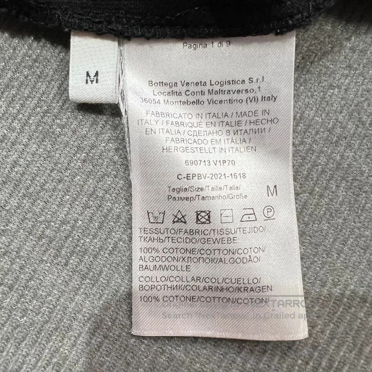 Bottega Veneta Bottega Veneta Black Green Stitch Tee. Size US M / EU 48-50 / 2 - 4 Thumbnail