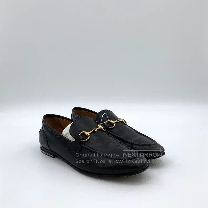 Gucci Gucci Black horse buckle leather casual flat sole shoes Size US 5.5 / IT 35.5 - 2 Thumbnail