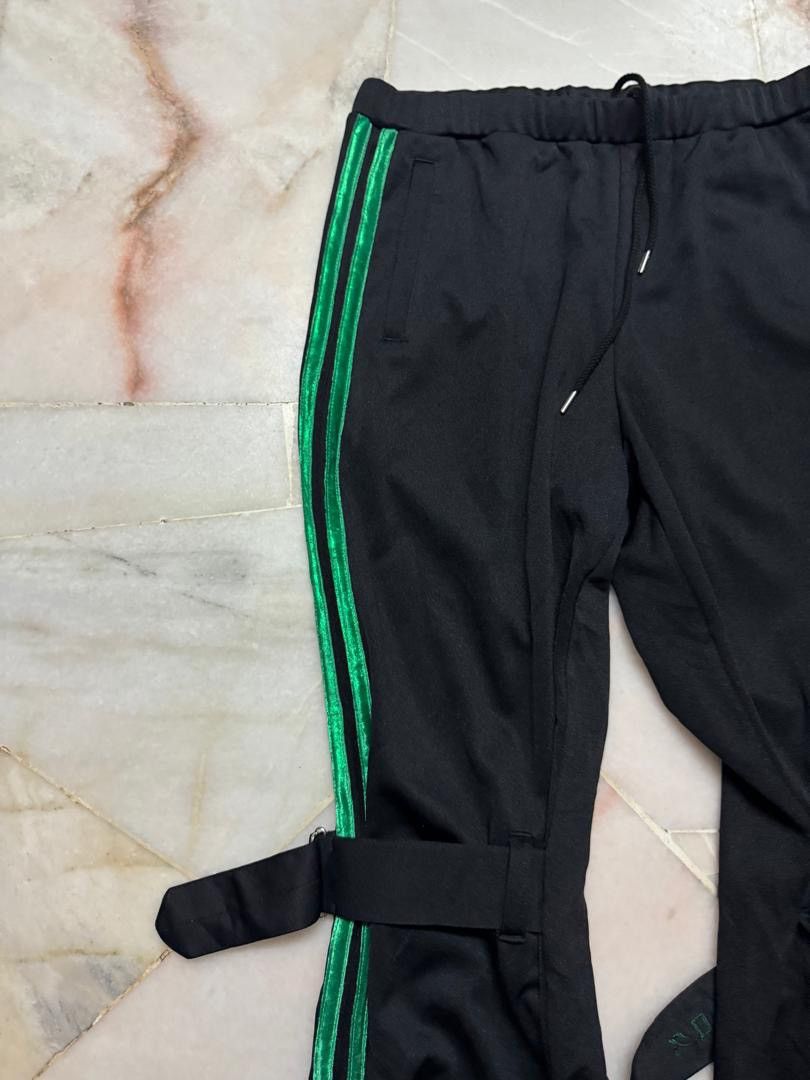 Needles RARE 90s GROWING PAINS STRAP FLARE TRACK PANTS MADE IN JAPAN Size US 29 - 3 Thumbnail