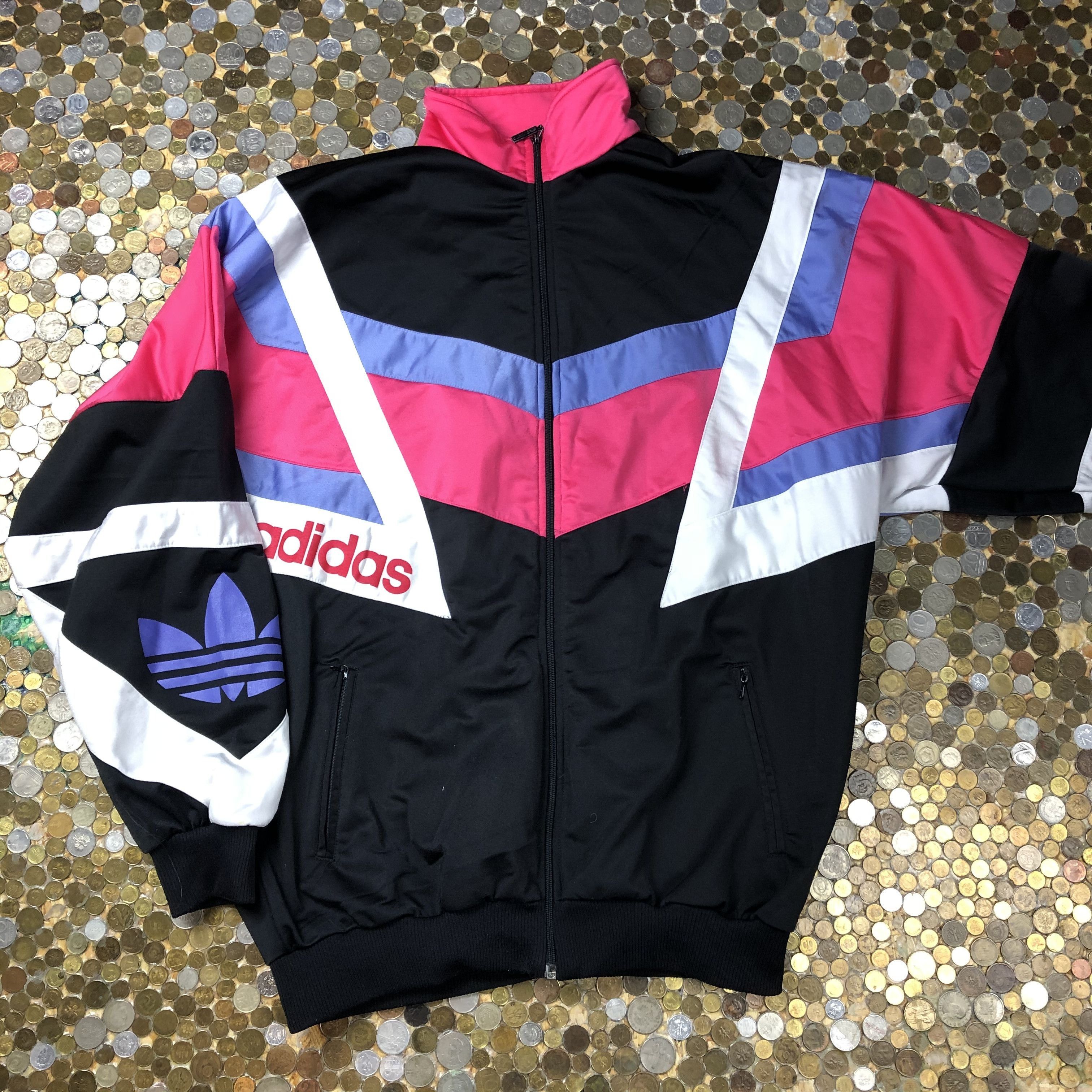 Adidas Adidas old zip tracksuit sweatshirt 90's Size US XL / EU 56 / 4 - 1 Thumbnail