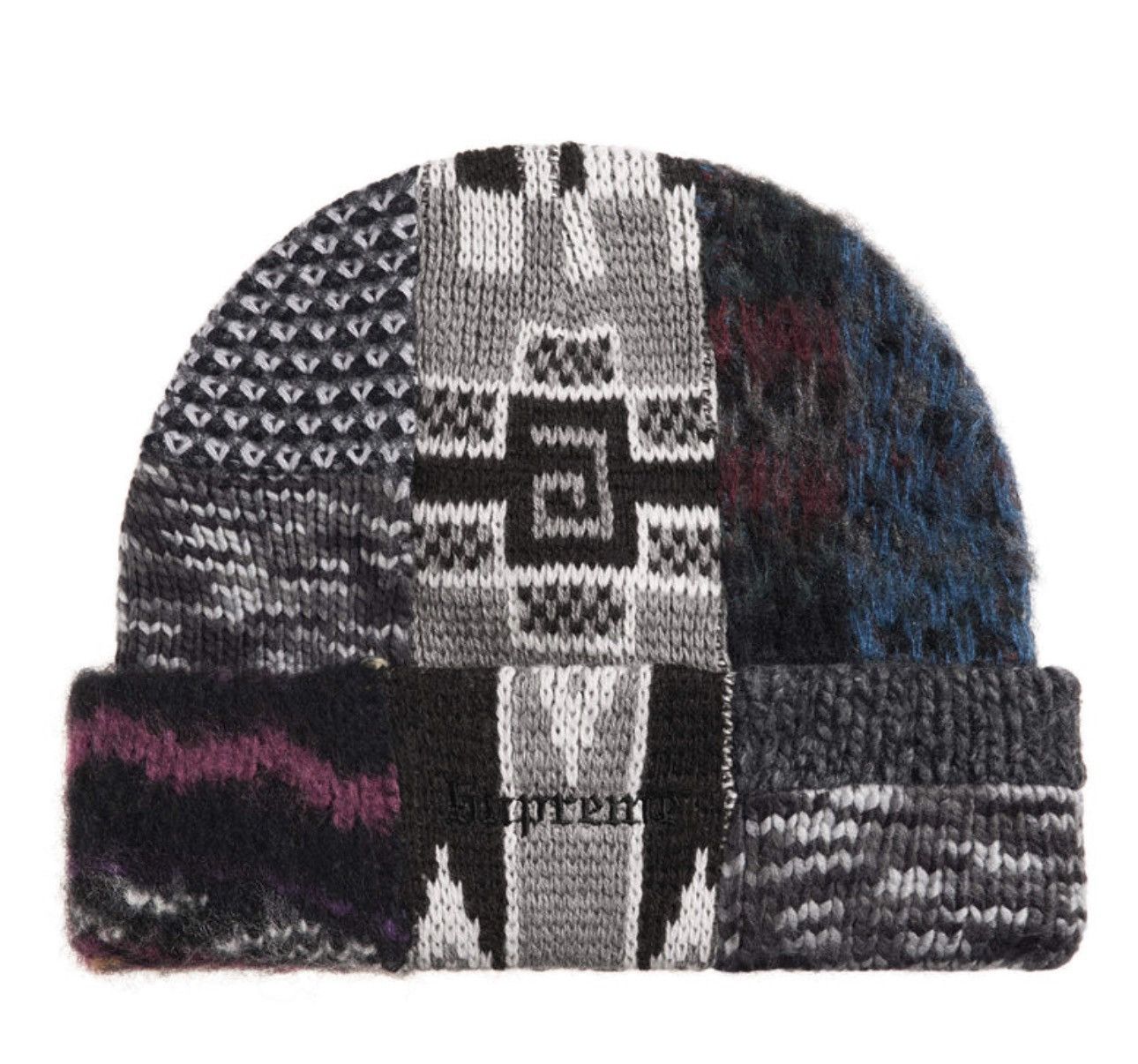 Supreme Supreme patchwork beanie black NEW OS PRESALE Size ONE SIZE - 1 Thumbnail
