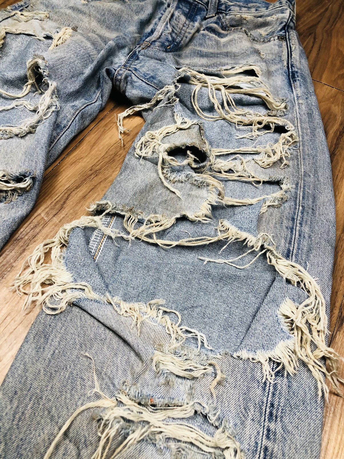 MOUSSY Distressed Moussy Denim Jeans (21) Size 23" - 10 Thumbnail