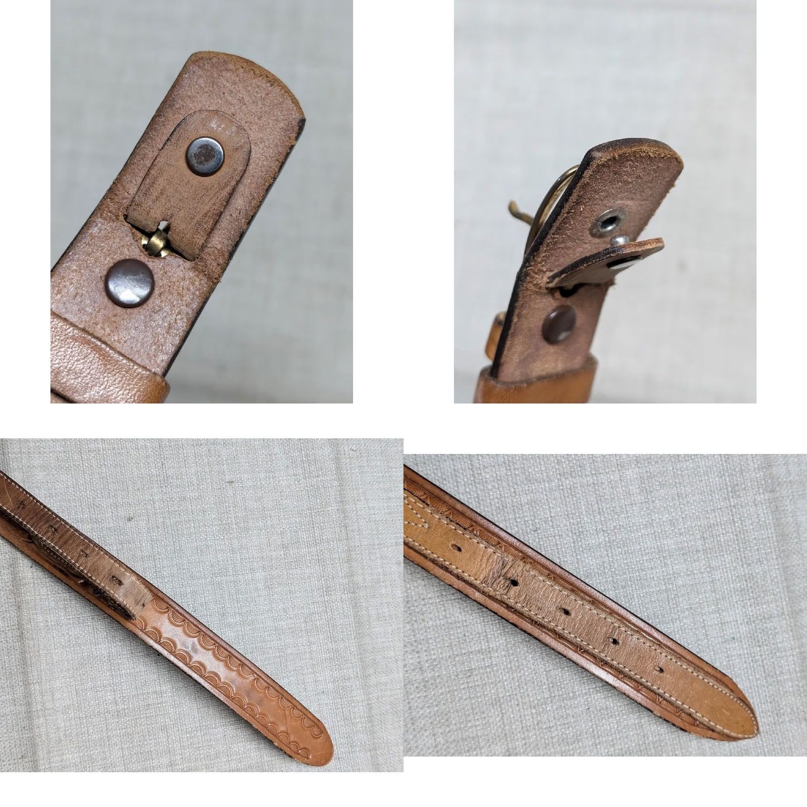 Vintage VINTAGE Ranger belt Western belt, Tooled brown leather 30 Ranger belt Men XS? Size 30 - 8 Thumbnail
