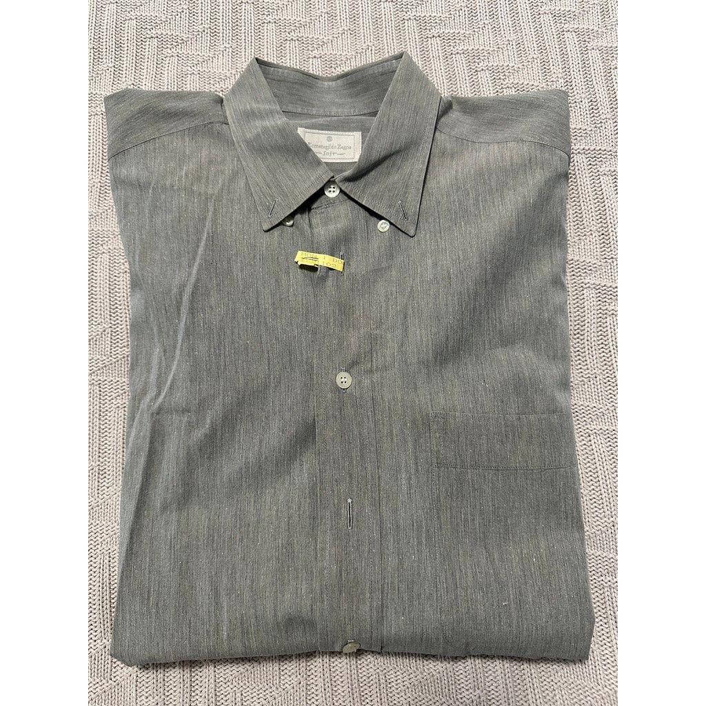 Ermenegildo Zegna Ermenegildo Zegna gray button down size 16 Size US L / EU 52-54 / 3 - 1 Thumbnail