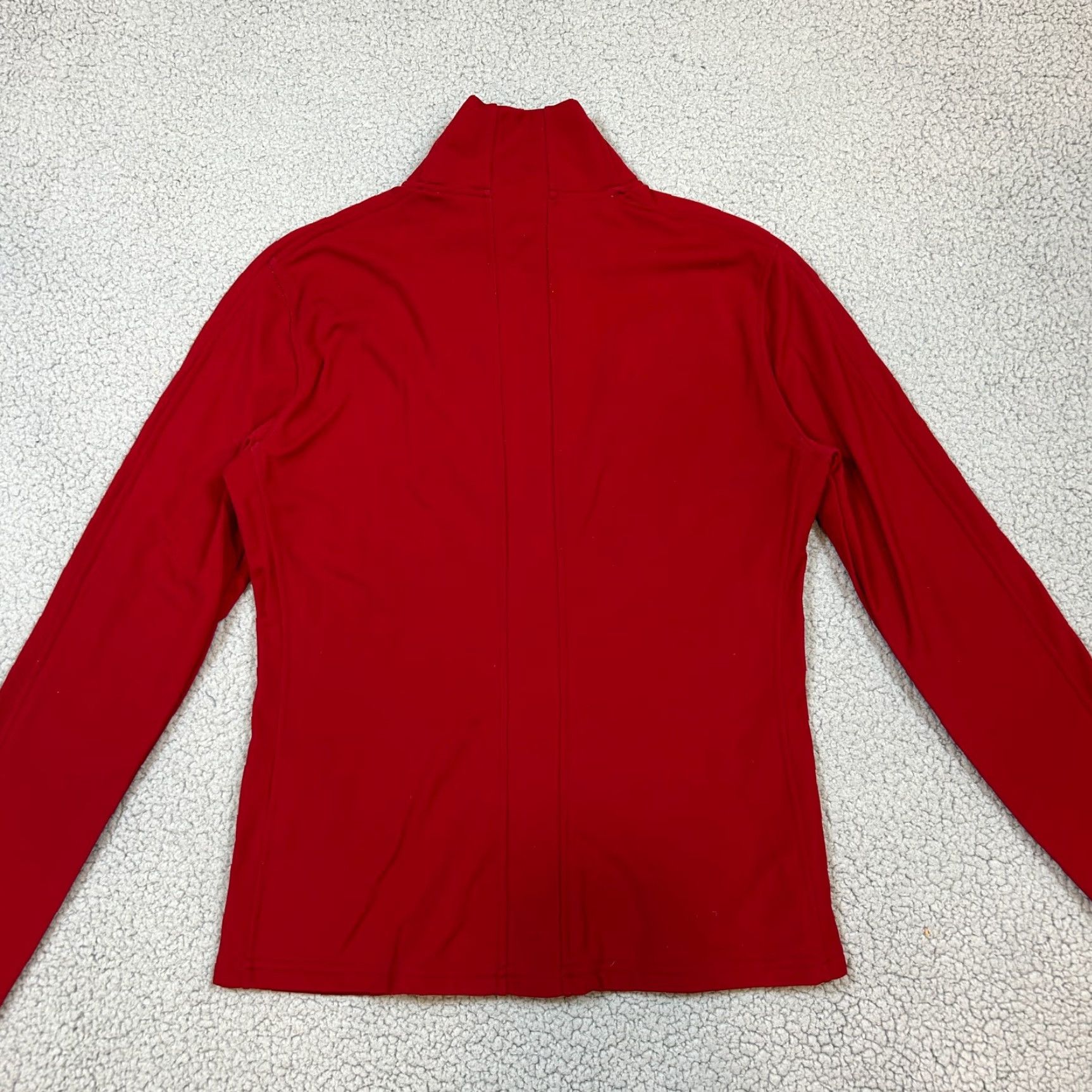 Vintage Authier Jacket Womens Full Zip Mock Neck Casual Training Red Size L (46) Regular Cotton Blend Track Jacket Activewear Womens Red L Size L / US 10 / IT 46 - 5 Thumbnail