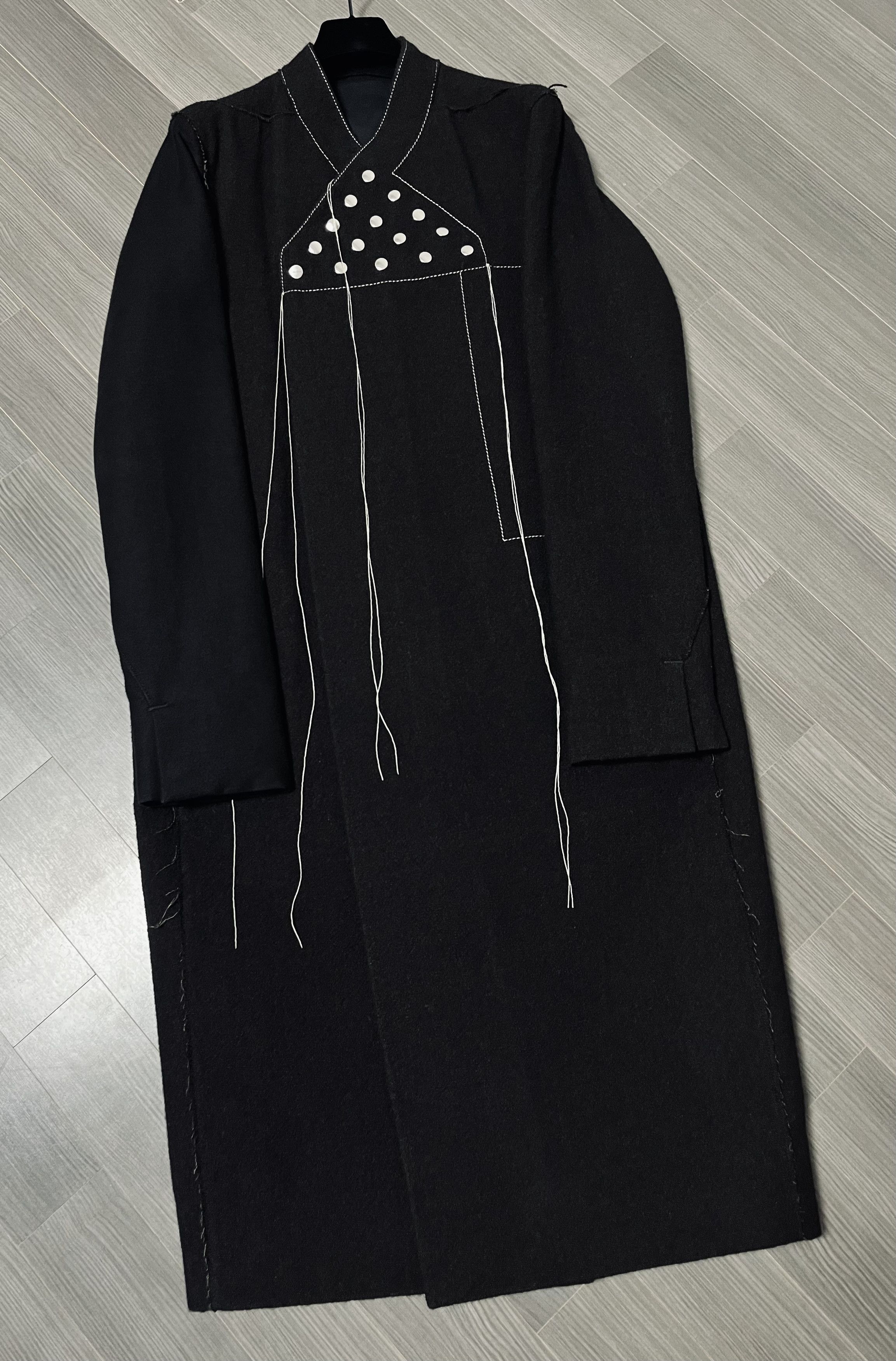 Rick Owens SISYPHUS OFF-THE-RUNWAY KIMONO WRAP COAT Size US M / EU 48-50 / 2 - 4 Thumbnail