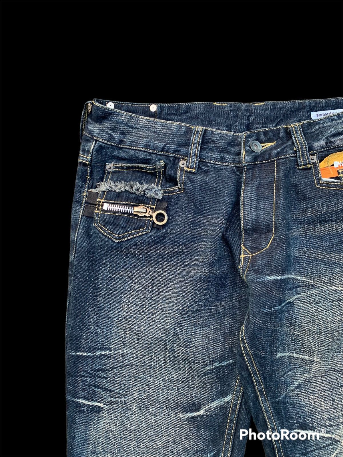 Le Grande Bleu (L.G.B.) 🖤BLACFRIDAY🖤Semantic multi zipper flared jeans LGB STYLE Size US 34 / EU 50 - 5 Thumbnail