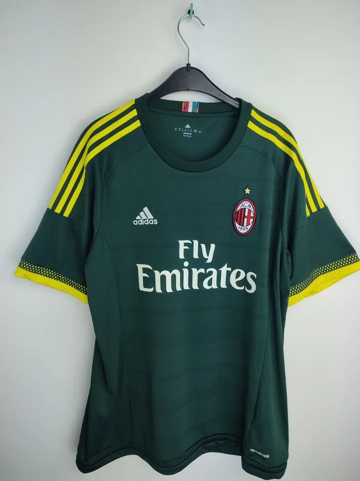 Adidas AC Milan 2015-16 THIRD FOOTBALL SHIRT SOCCER JERSEY ADIDAS Size US XL / EU 56 / 4 - 15 Thumbnail