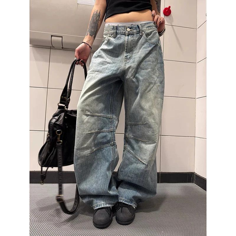 Japanese Brand × Vintage Vintage Y2K Washed Jeans Size 32" / US 10 / IT 46 - 1 Thumbnail