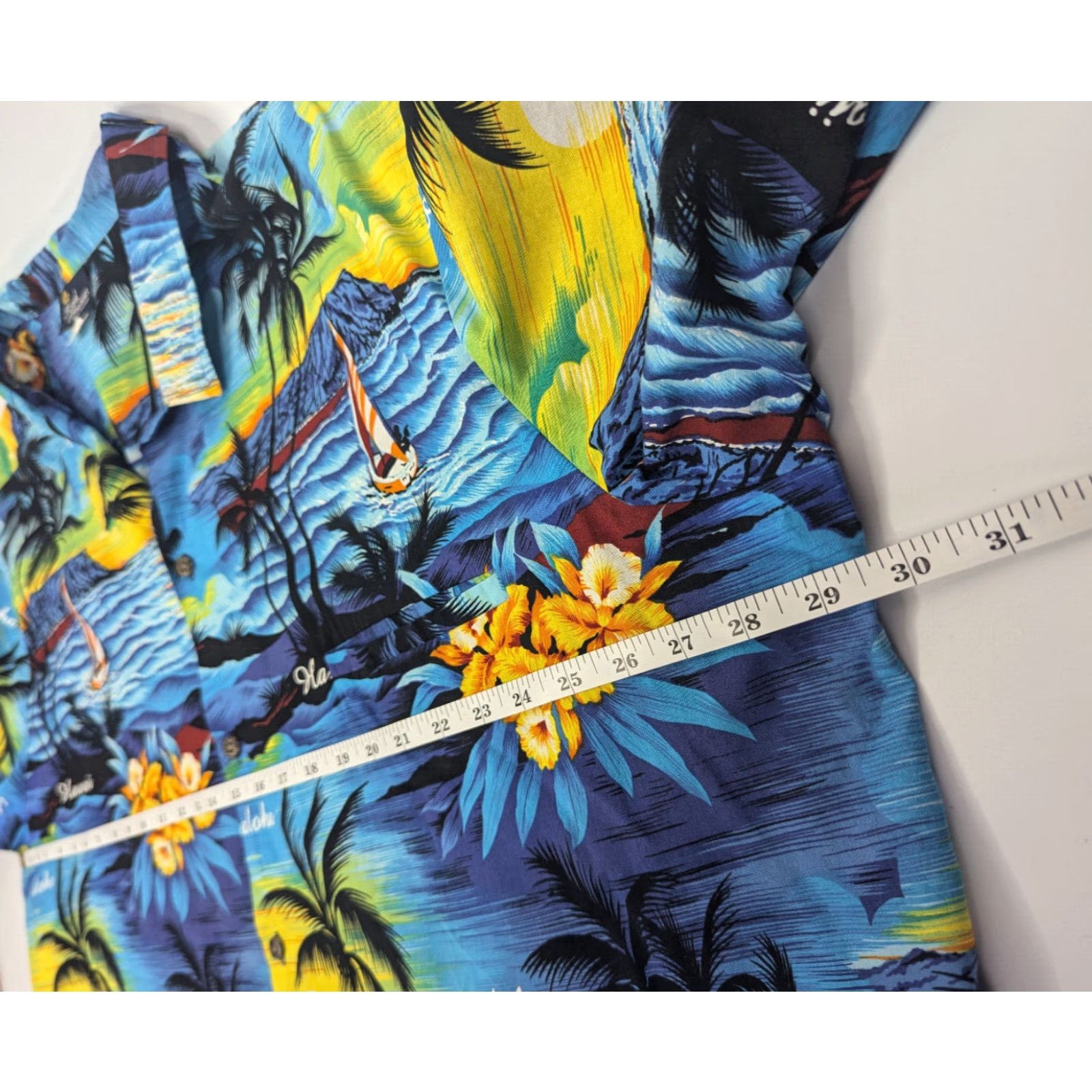 Vintage VINTAGE Royal Creations Blue Aloha Sailing Floral Hawaiian Shirt Mens 4XL Made in Hawaii Size US XXL / EU 58 / 5 - 4 Thumbnail