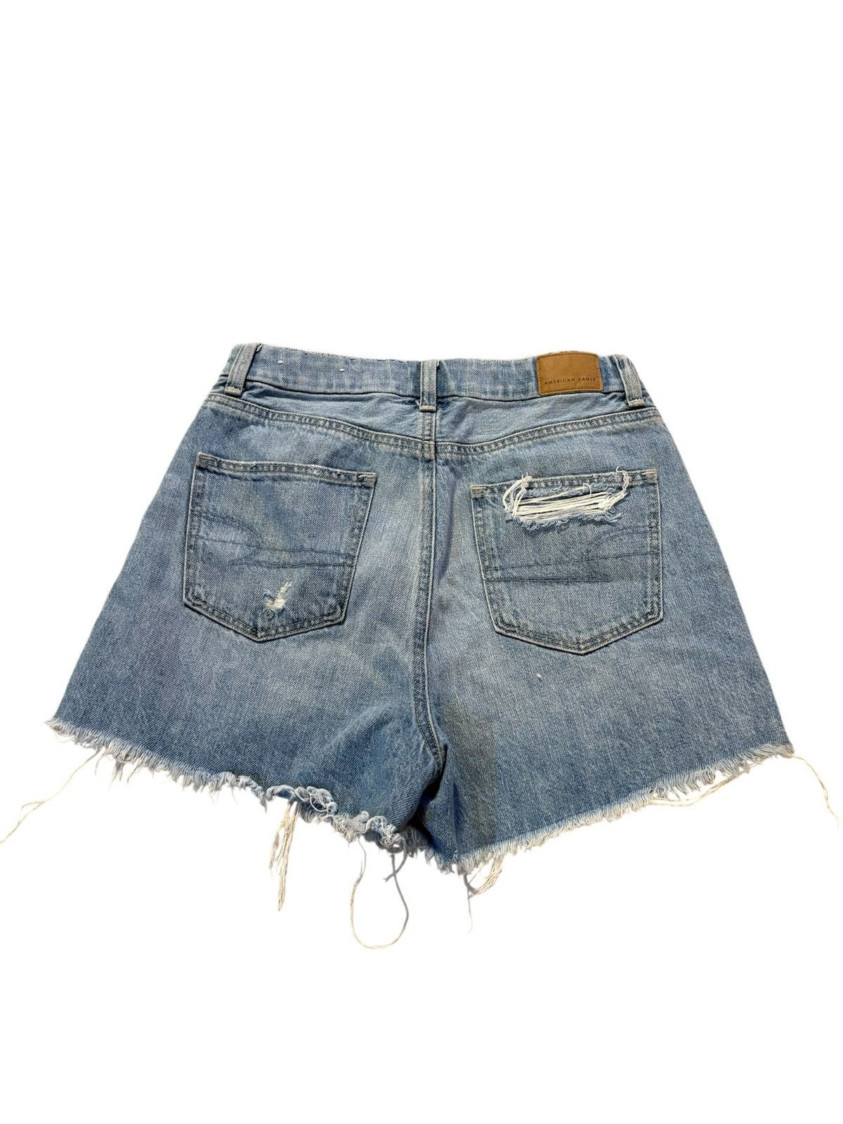 American Eagle Outfitters American Eagle Distressed Denim Shorts - Size 2 Size 26" / US 2 / IT 38 - 3 Thumbnail