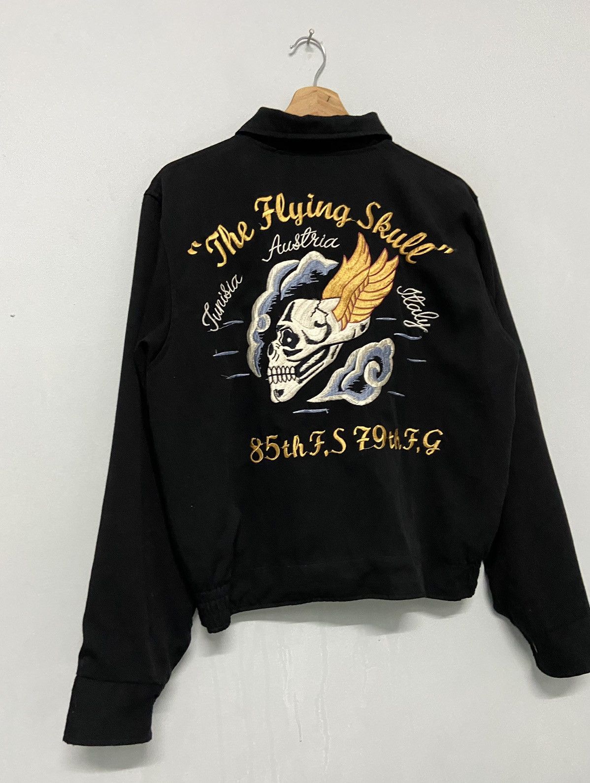 Tailor Toyo Vintage 90s Tailor Toyo Flying Skull Sukajan Embroidery Rare Size US M / EU 48-50 / 2 - 9 Thumbnail