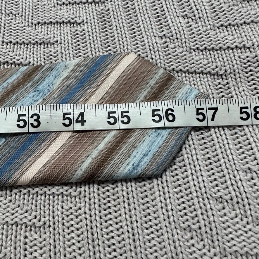 Oleg Cassini Vintage Oleg Cassini bronze and blue striped tie Size ONE SIZE - 4 Thumbnail