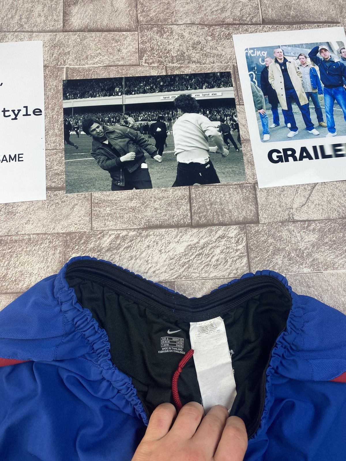 Nike × Vintage FC BARCELONA 2002-2003 HOME FOOTBALL SOCCER SHORTS NIKE Size US 32 / EU 48 - 4 Thumbnail