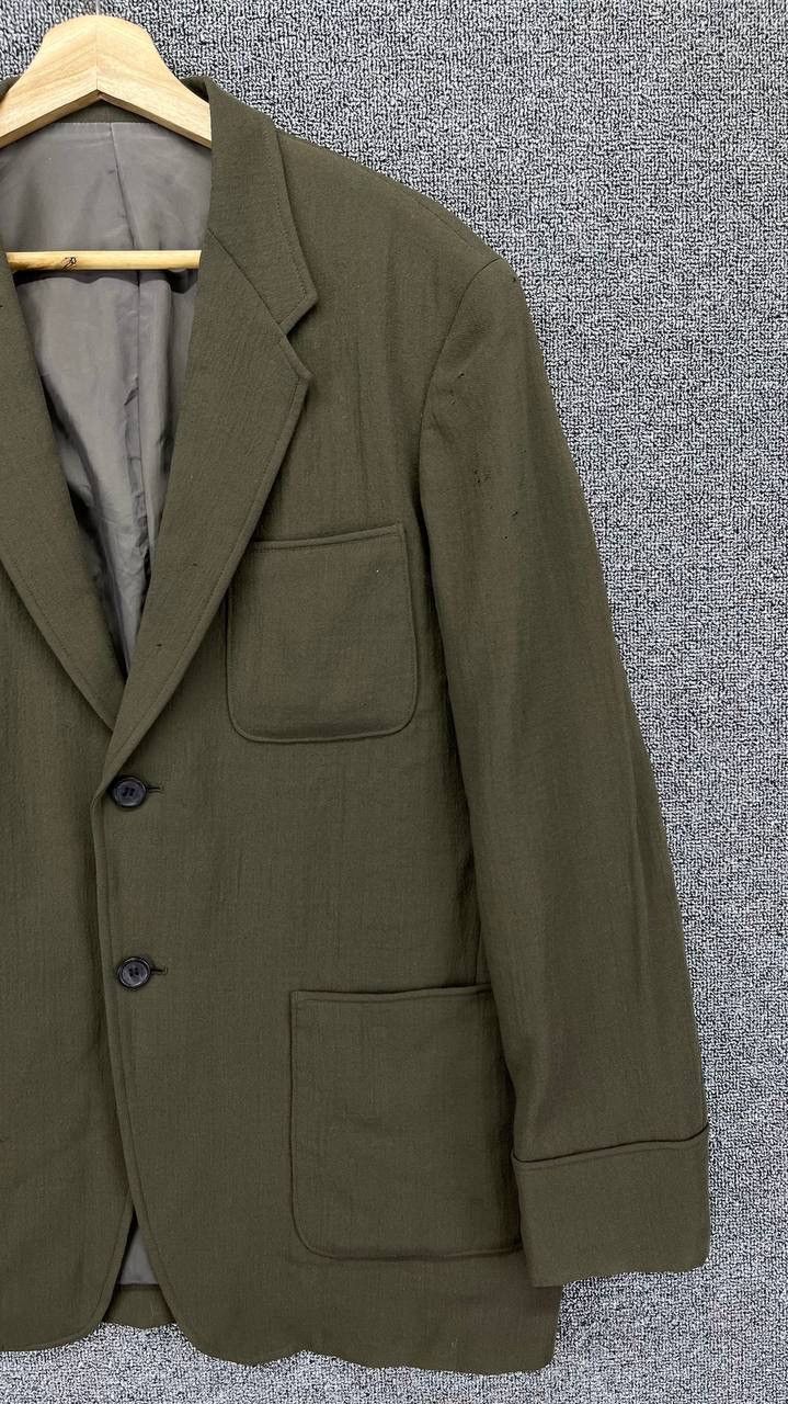 Yohji Yamamoto Vintage Yohji Yamamoto Trashed Wool Blazer Coats Jacket Size US M / EU 48-50 / 2 - 4 Thumbnail