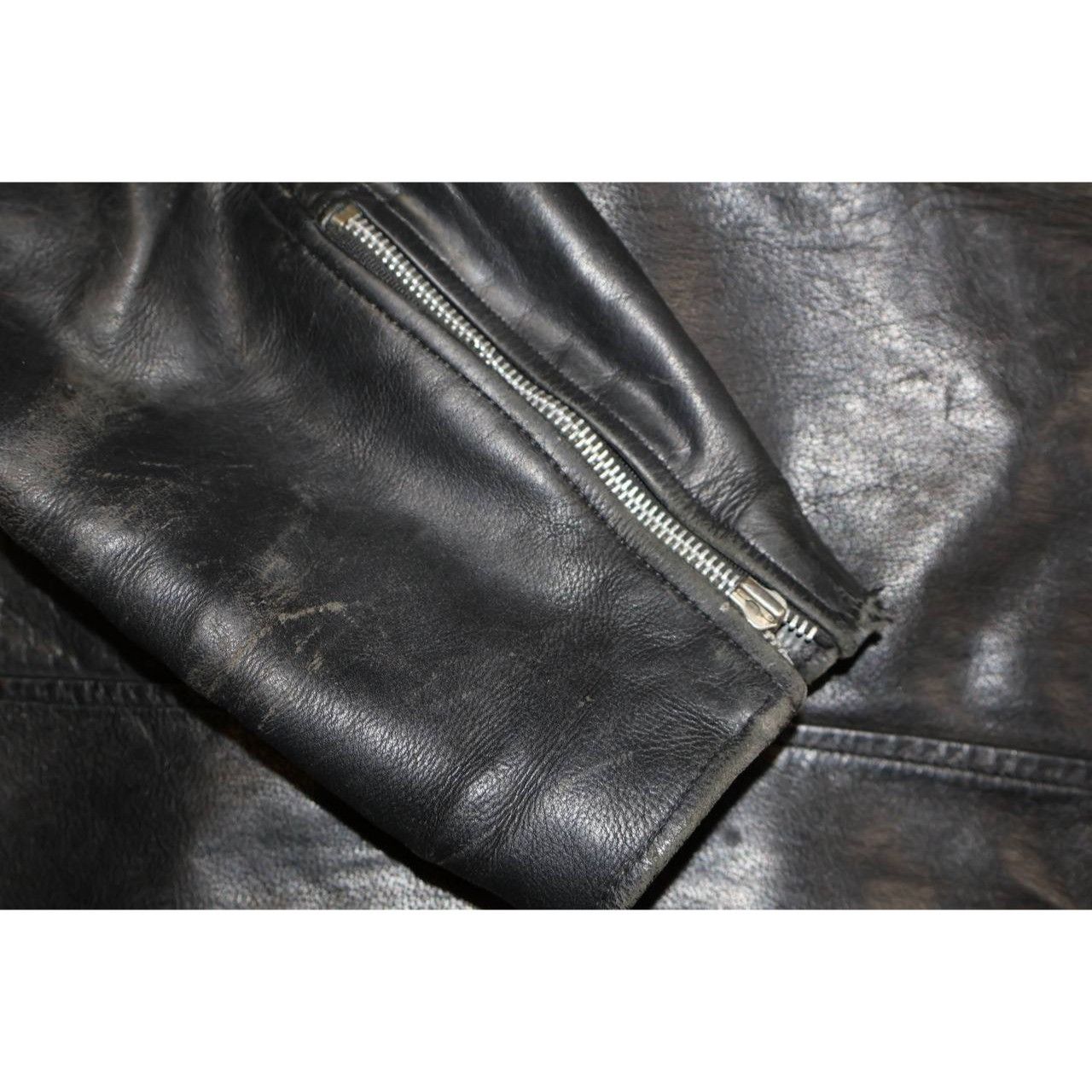 Vintage Vintage Wilsons Open Road Black Leather Motorcycle Jacket Size US L / EU 52-54 / 3 - 8 Thumbnail