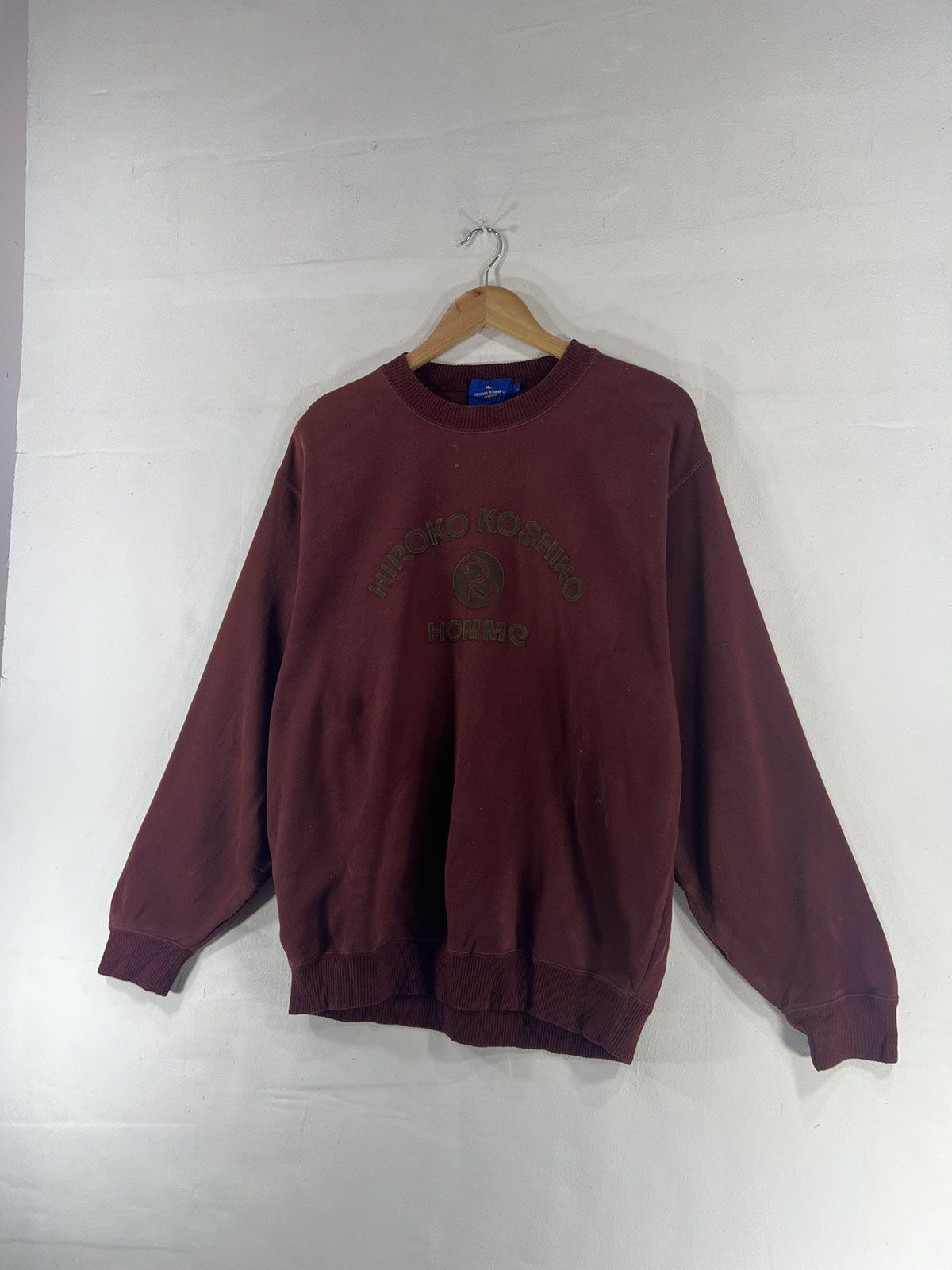 Hiroko Koshino Homme Vintage 90's Hiroko Koshino Homme Spellout Sweatshirt Size US L / EU 52-54 / 3 - 7 Thumbnail