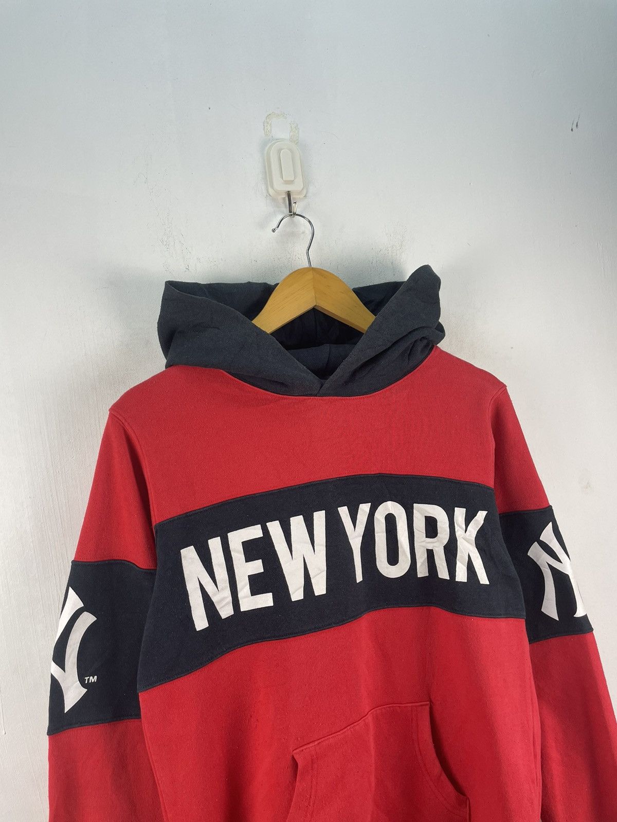 MLB Vintage New York Yankees Sweatshirt Hoodie Spellout Big Logo Size US M / EU 48-50 / 2 - 3 Thumbnail