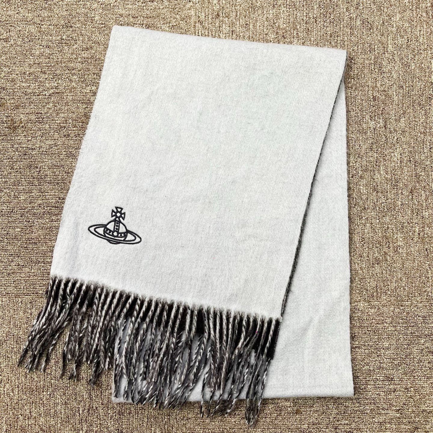 Vivienne Westwood Vivienne Westwood Navy Saturn Embroidery Scarf Size ONE SIZE - 1 Thumbnail