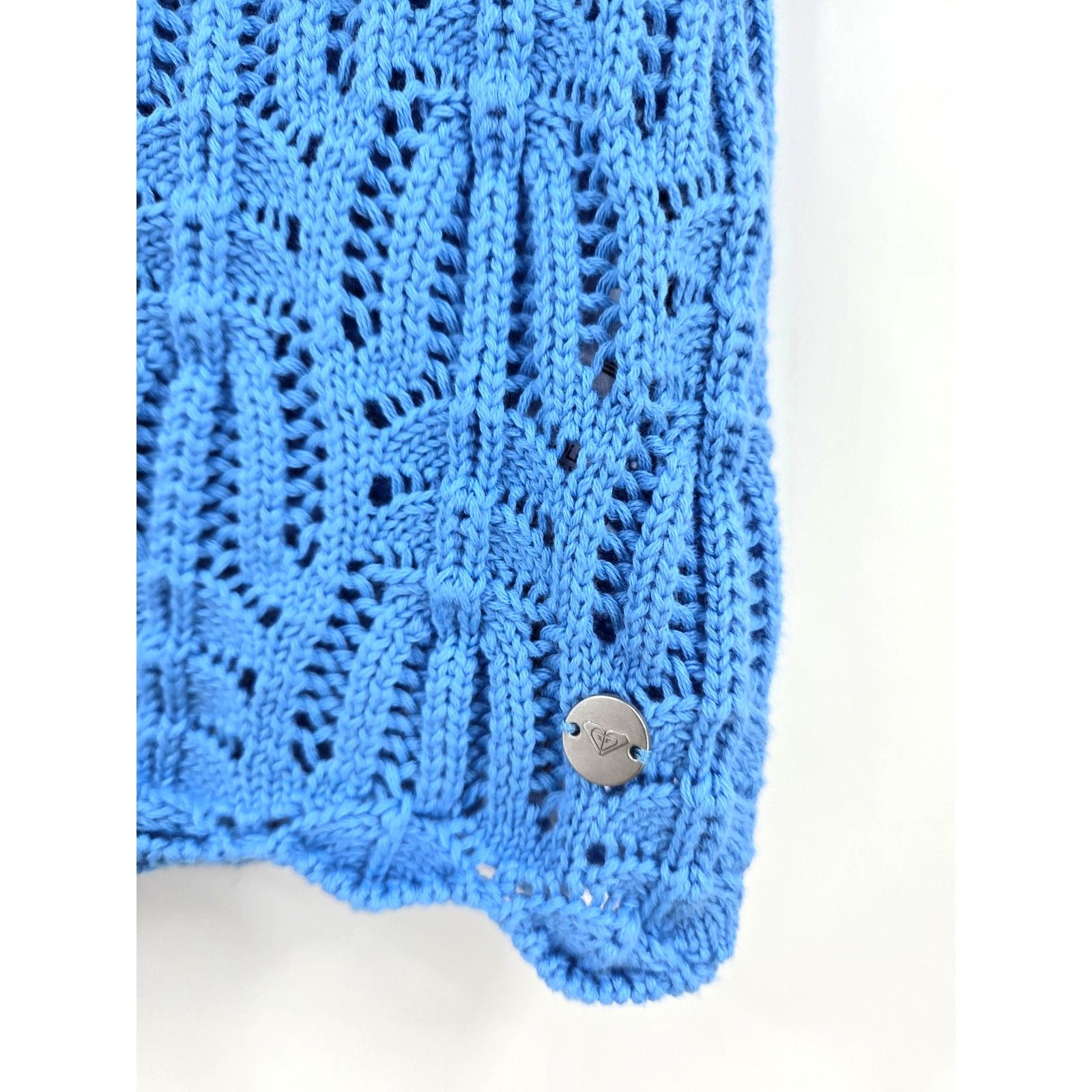 Other NWT Roxy Beach Bound Crochet Crop Sweater Vest Womens Medium Size M / US 6-8 / IT 42-44 - 9 Thumbnail