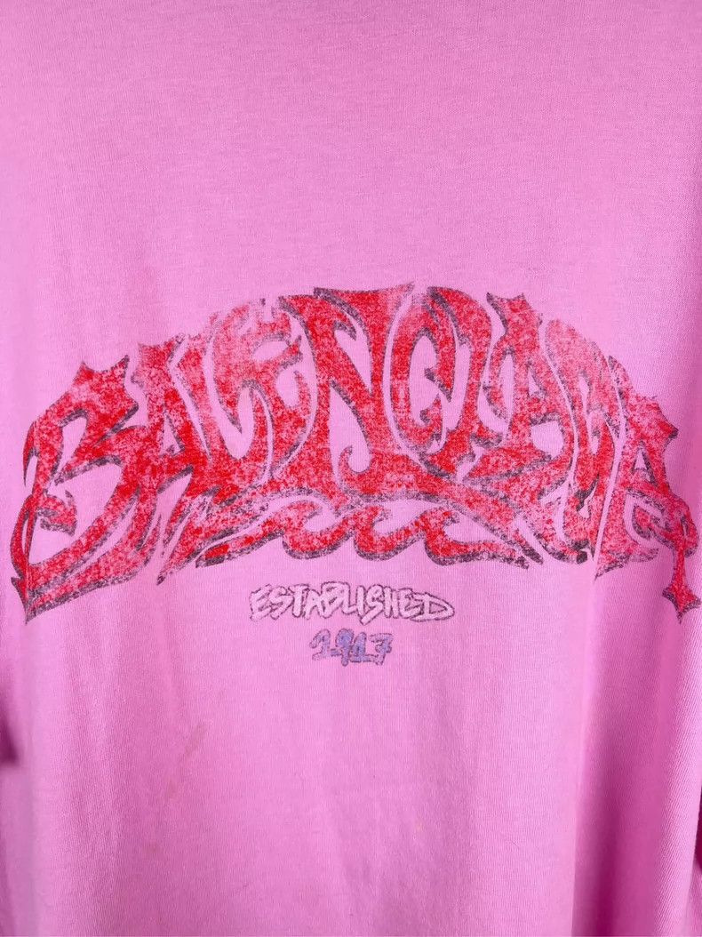 Balenciaga Balenciaga Pink disaster short sleeve Size US M / EU 48-50 / 2 - 3 Thumbnail
