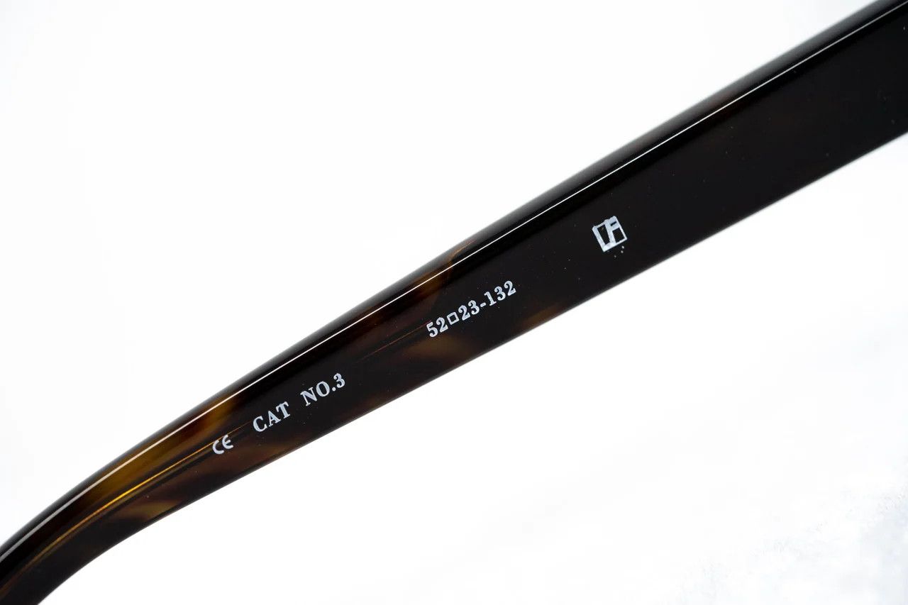 Ann Demeulemeester Ann Demeulemeester Sunglasses Oval Tortoise Shell and Brown Size ONE SIZE - 7 Thumbnail