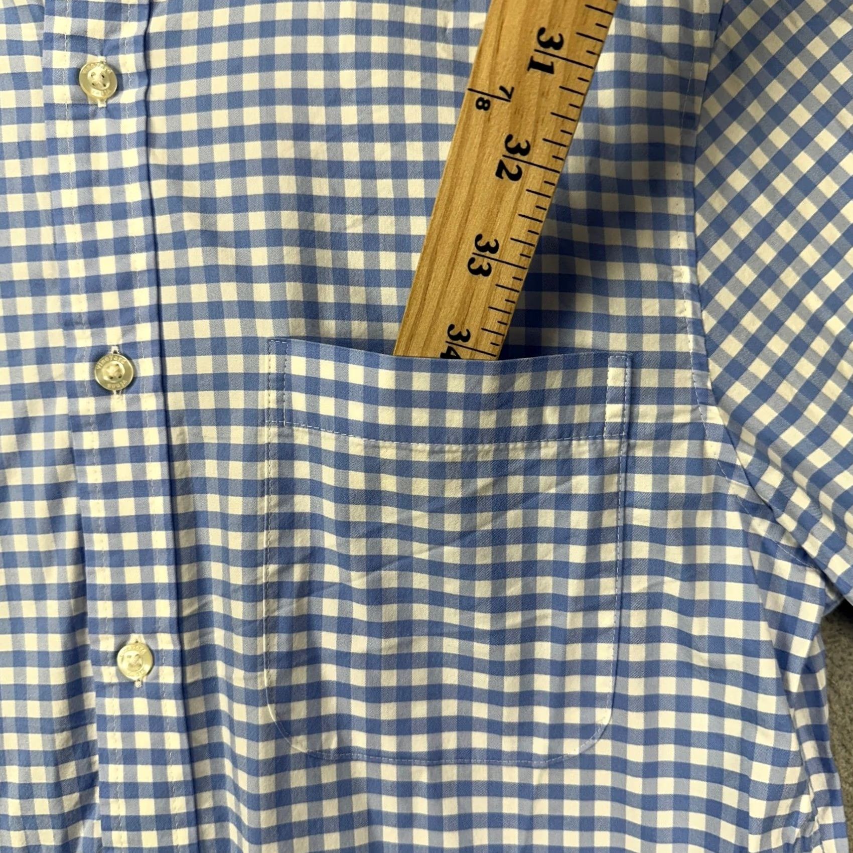 Vineyard Vines Vineyard Vines Button-Up Shirt Mens Small Blue Gingham Check Performance OTG Casual Workwear Shorts? Size US S / EU 44-46 / 1 - 6 Thumbnail