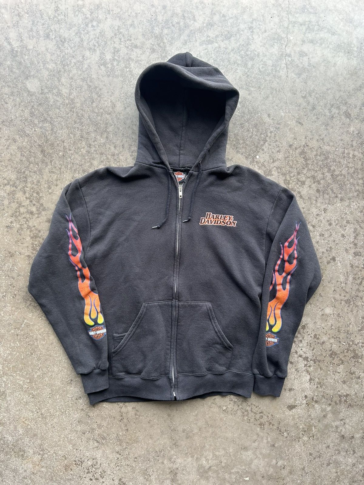 Harley Davidson × Vintage *FINAL DROP* Y2K Zip Up Harley Hoodie Size US S / EU 44-46 / 1 - 1 Thumbnail