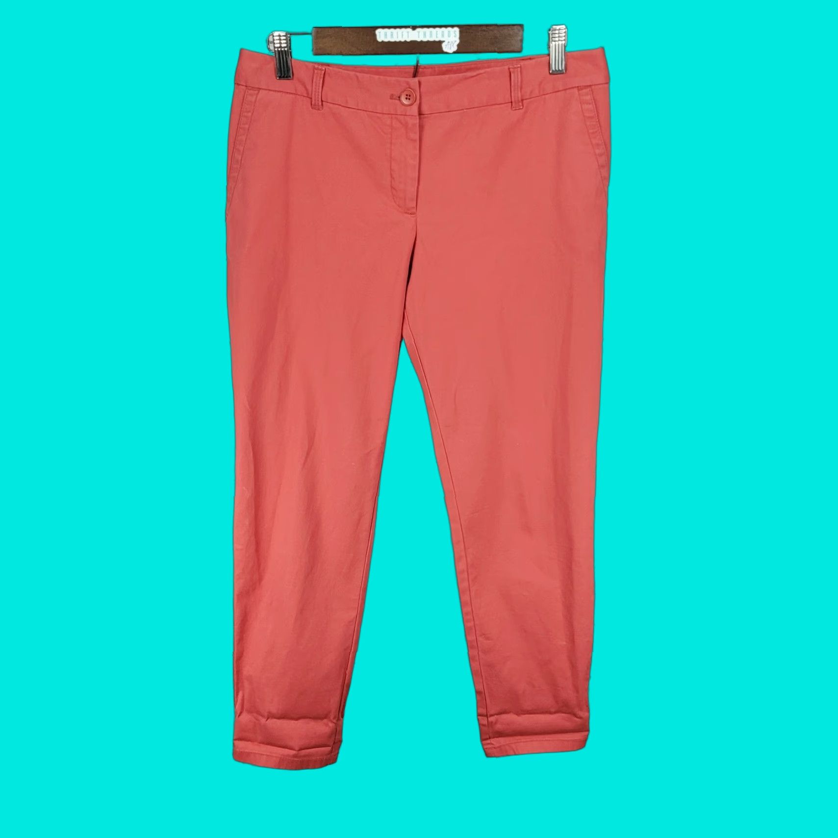 Talbots Talbots The Weekender Cotton Stretch Mid Rise Chino Pants 6P 31x27 Orange Pink Size 28" / US 6 / IT 42 - 1 Thumbnail
