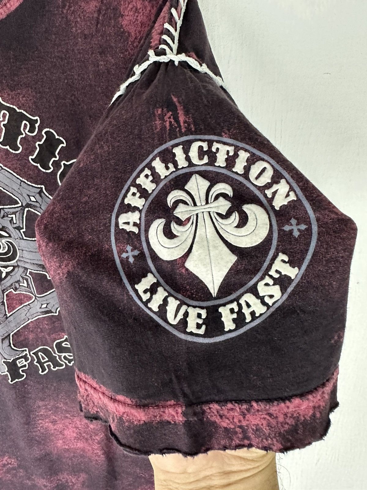 Affliction Vintage Affliction Cyber Fleur Wings Shirt Tee Size US XXL / EU 58 / 5 - 8 Thumbnail