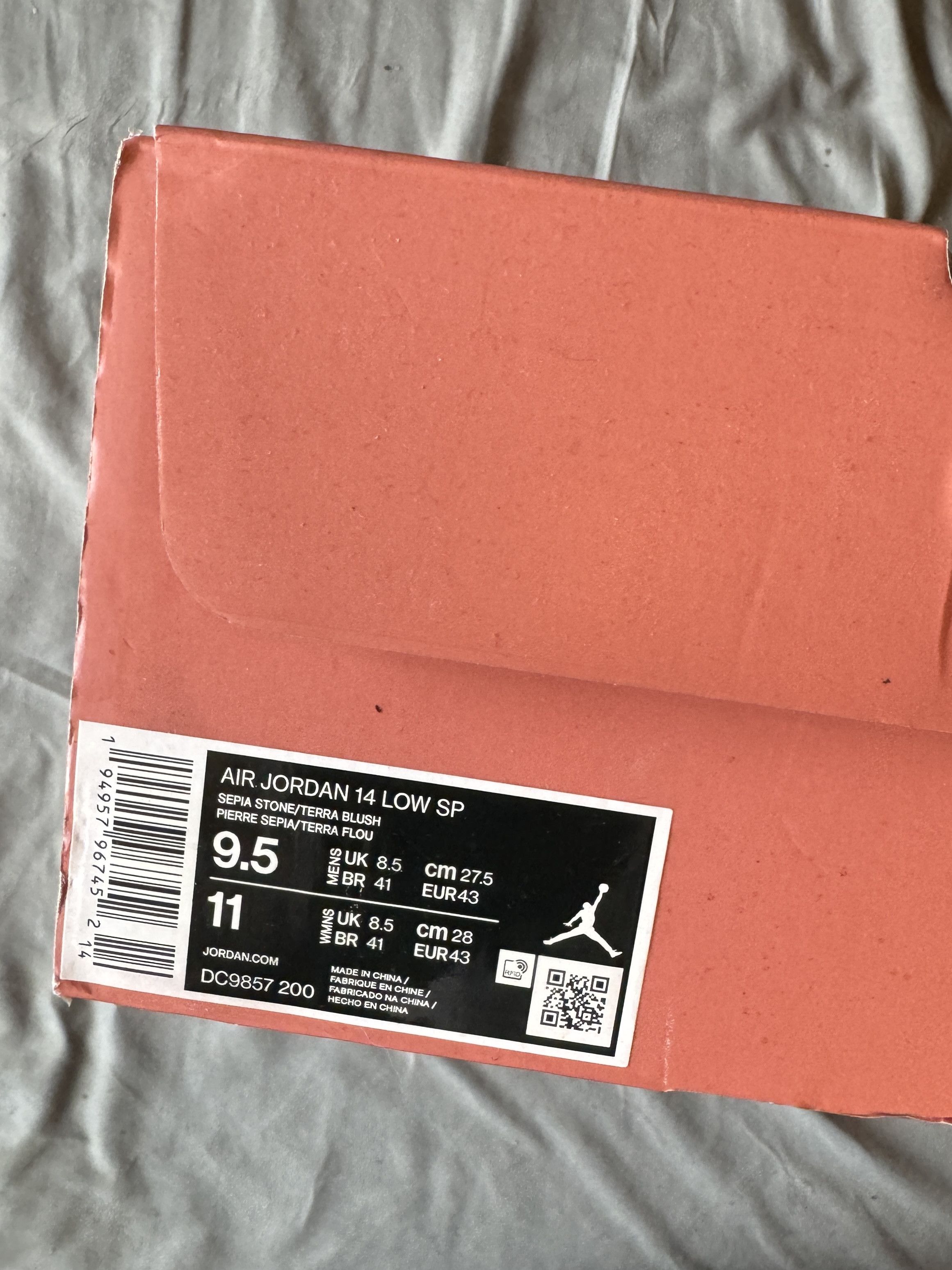 CLOT × Jordan Brand CLOT x Air Jordan 14 Retro Low 'Terracotta' Size US 9.5 / EU 42-43 - 15 Thumbnail