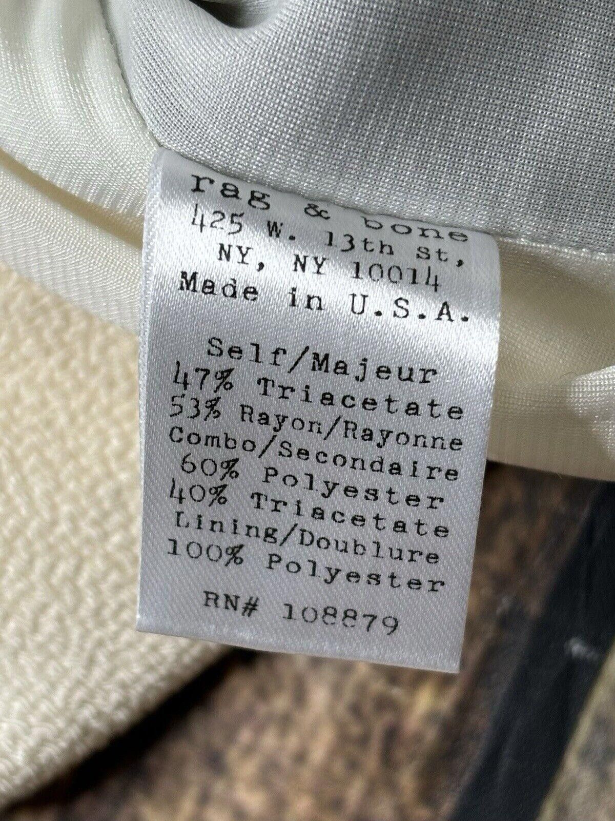 Rag & Bone Rag & Bone Blouse Top Women's Medium Ivory Net Slit USA Size M / US 6-8 / IT 42-44 - 12 Thumbnail