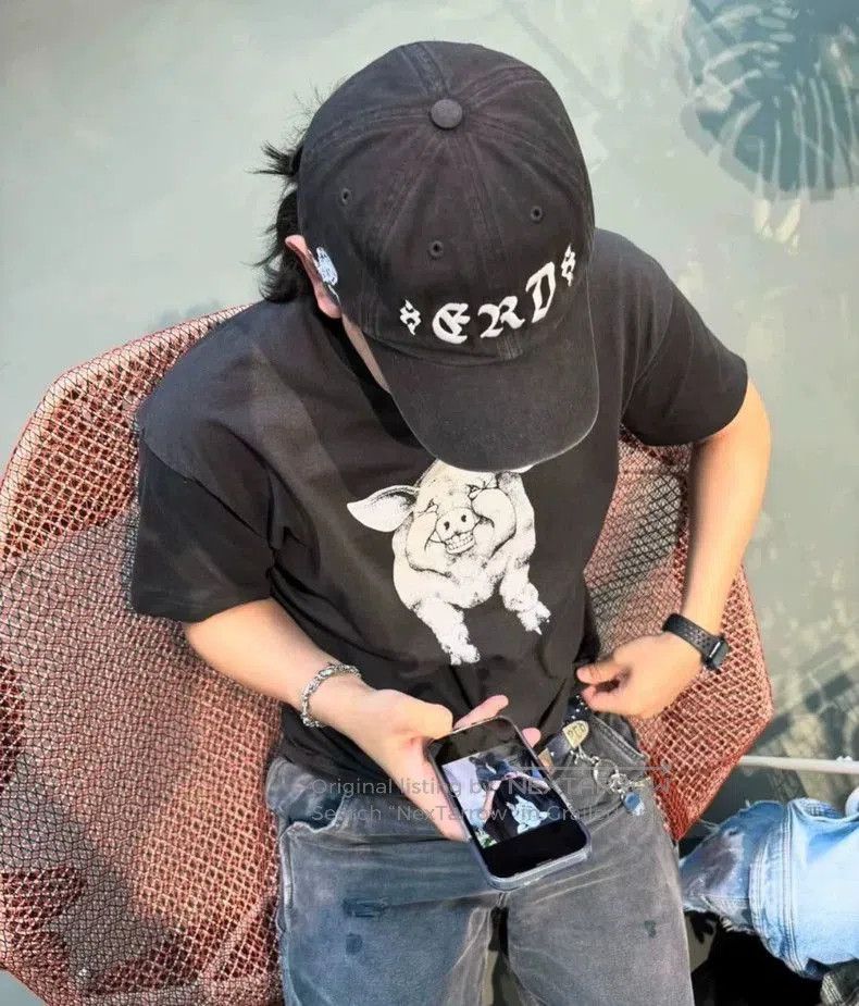 Enfants Riches Deprimes Enfants Riches Deprimes Black Sanskrit embroidered baseball Size ONE SIZE - 7 Thumbnail