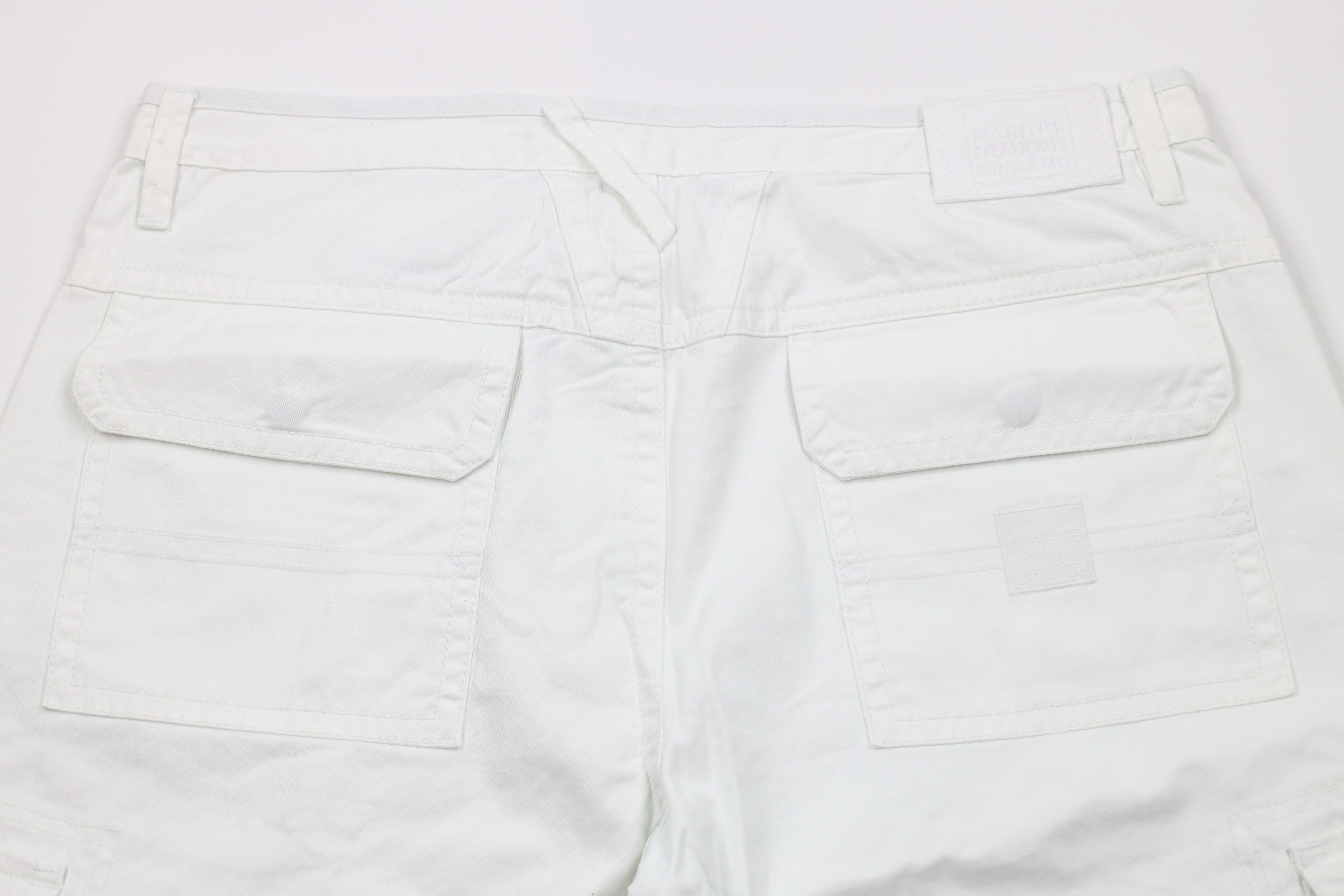 Marithe + Francois Girbaud × Vintage Vintage 90s Marithe Francois Girbaud Bike Cargo Shorts White Size US 38 / EU 54 - 10 Thumbnail