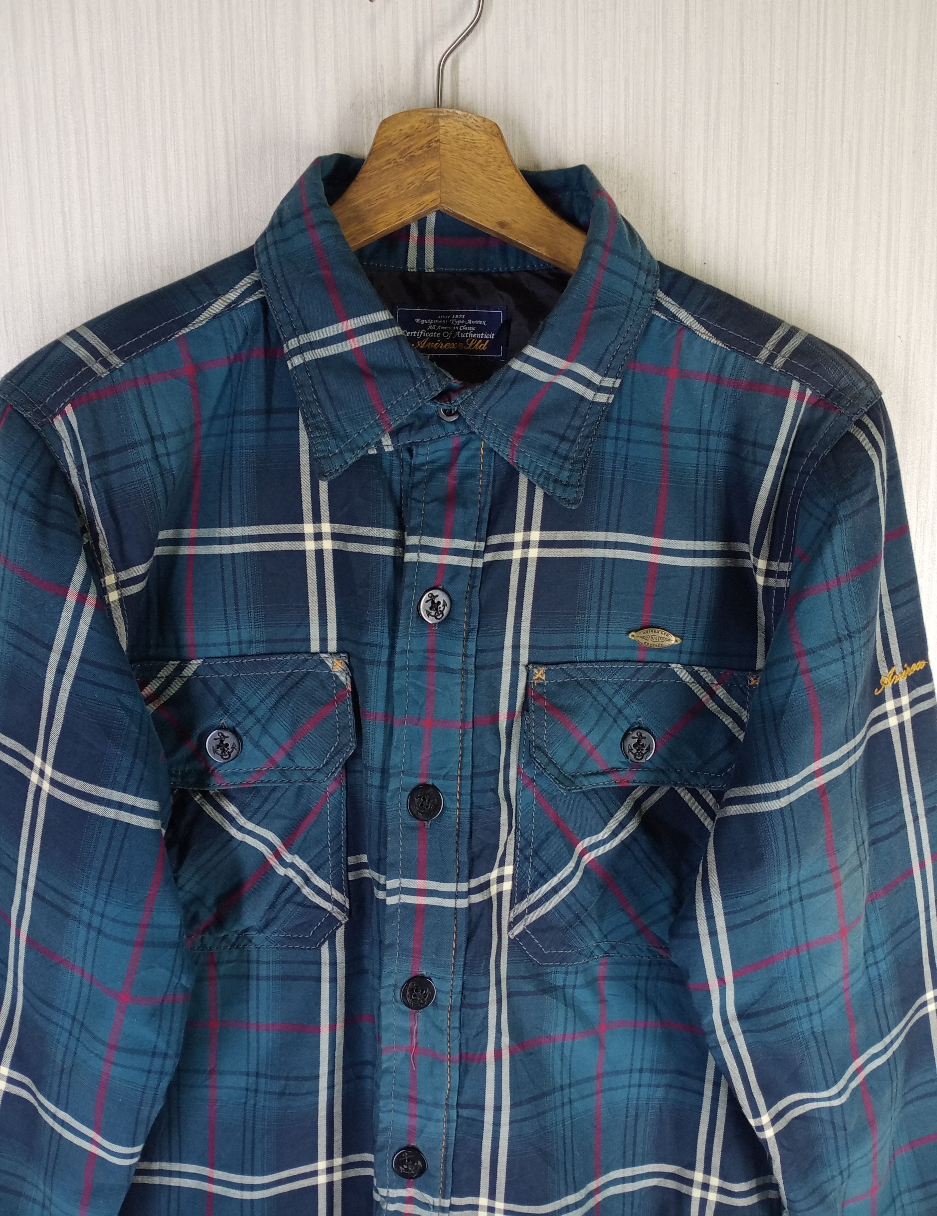 Avirex Rare Vintage Avirex LTD Checked Work Jacket Size US M / EU 48-50 / 2 - 3 Thumbnail